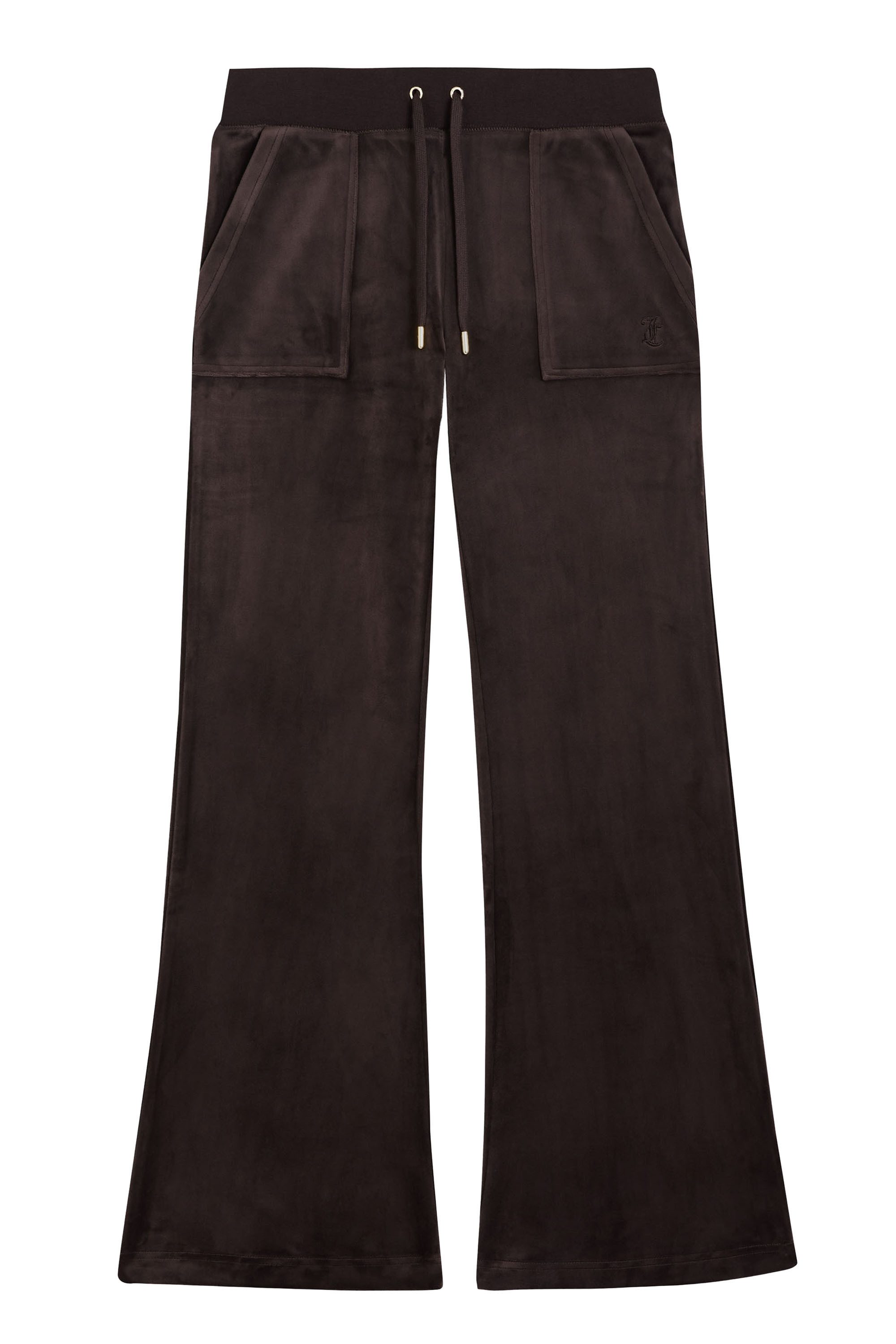 Juicy Couture Sweathose LAYLA LOW RISE POCKETED FLARE. Damen Trainingshose Damen, Sweathose, Velour, Jogginghose mit Glitzer, Sale