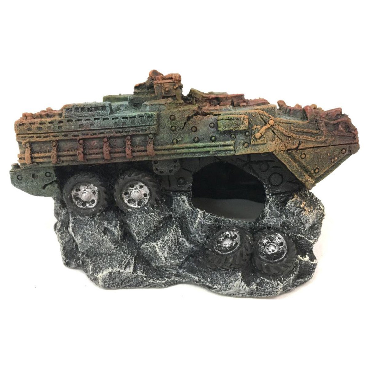 Aquariendeko Aquariumdekoration Militärpanzer