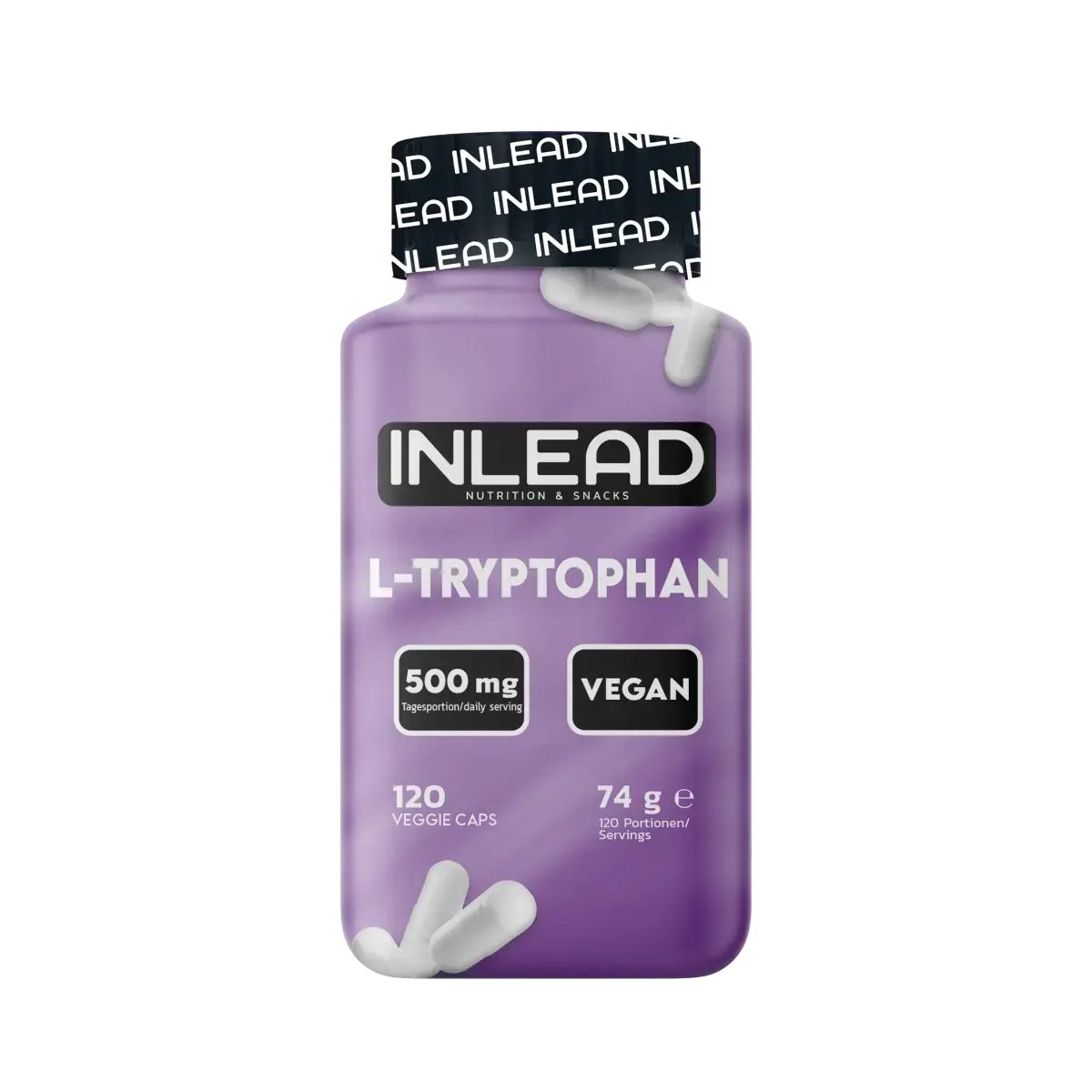Inlead Nutrition GmbH & Co. KG INLEAD L-Tryptophan 500mg 120 Kapseln, 120 St.
