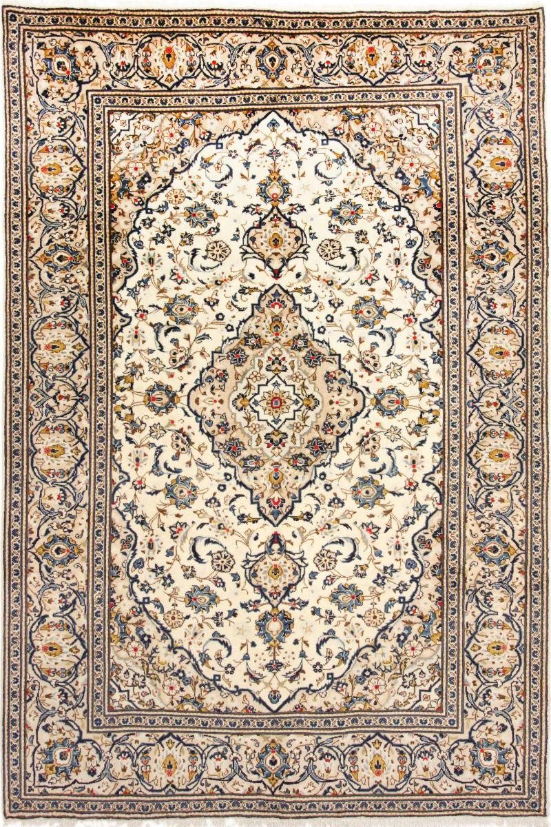 Orientteppich Keshan 197x293 Handgeknüpfter Orientteppich / Perserteppich, Nain Trading, rechteckig, Höhe: 12 mm