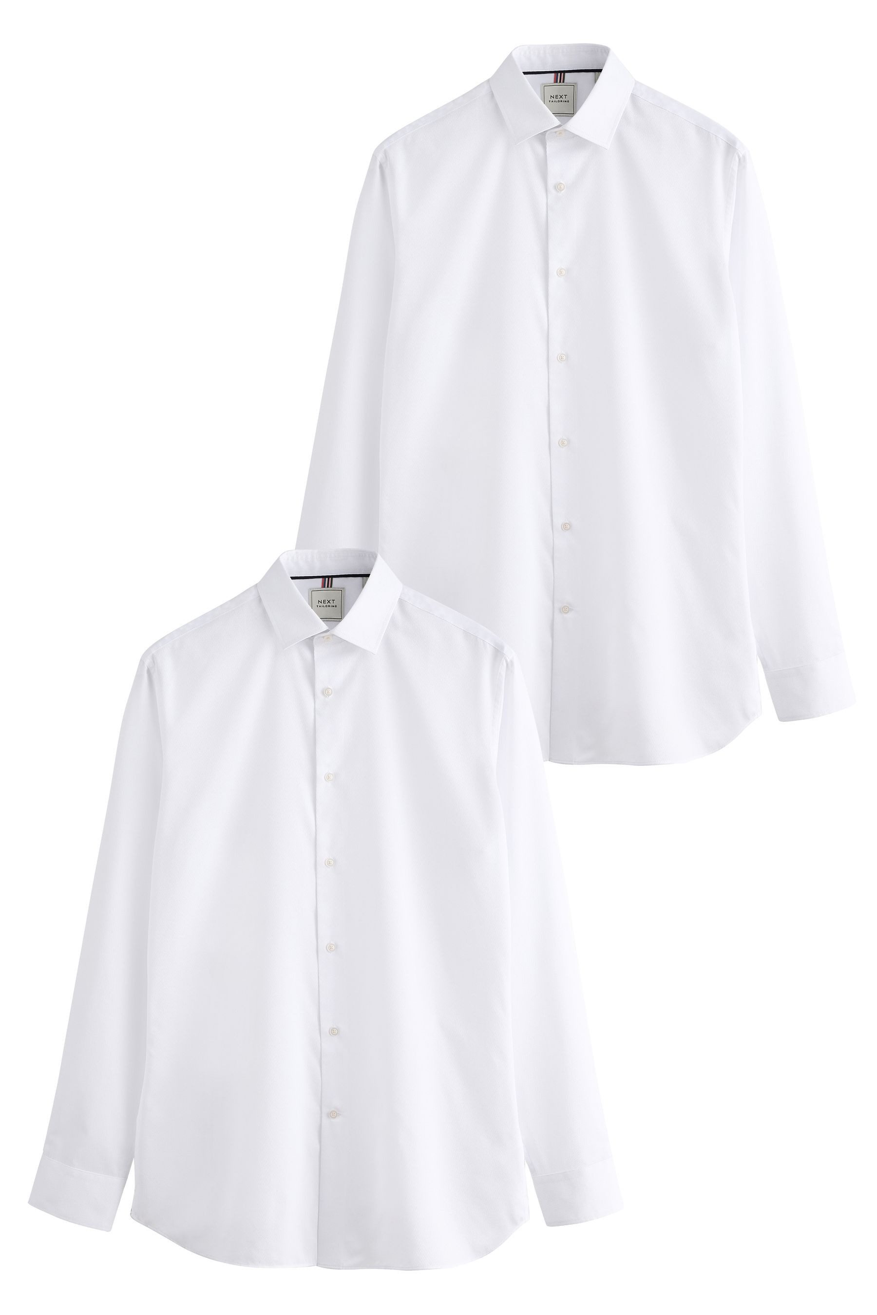 Langarmhemd Pflegeleichte Slim Fit Hemden, 2er-Pack