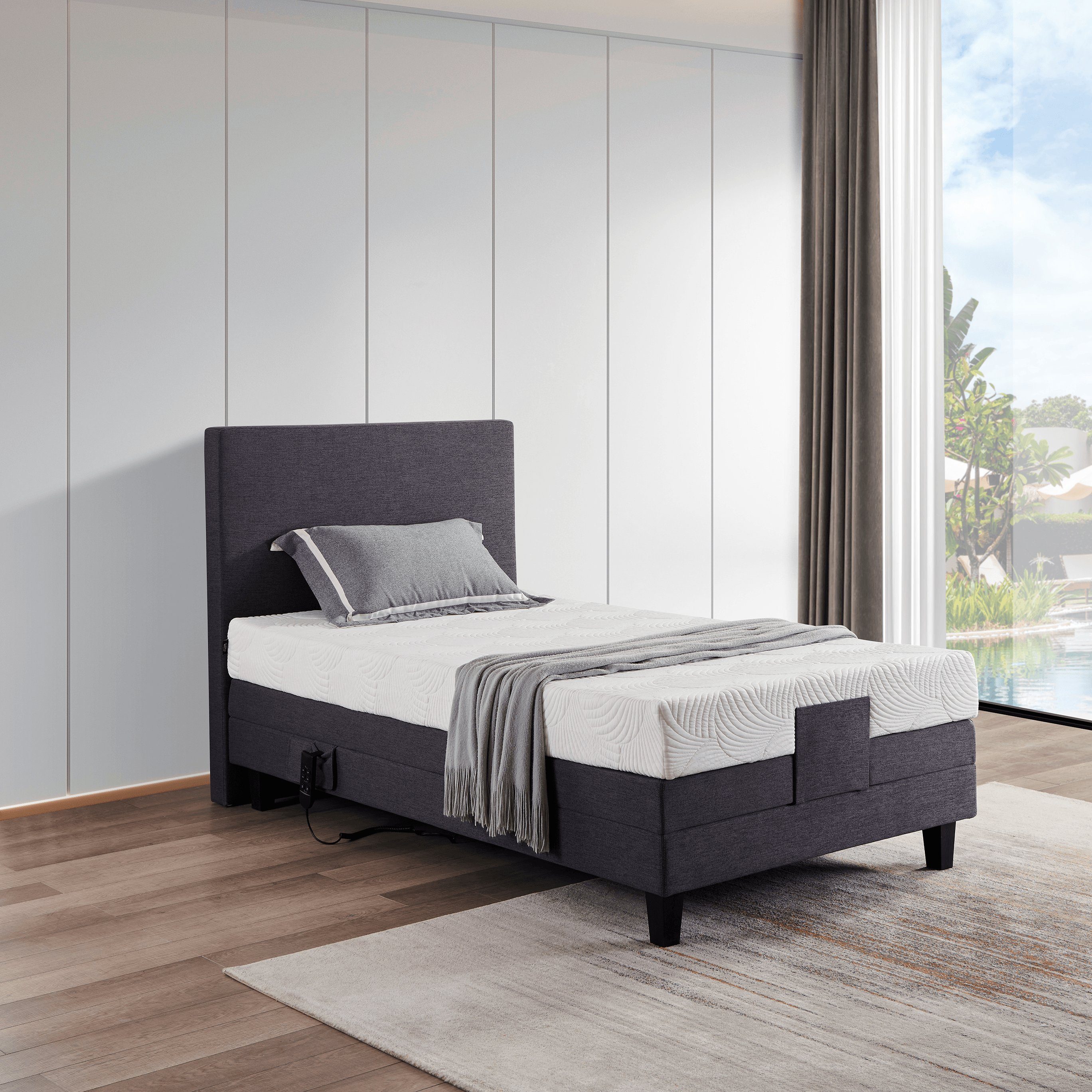 V6 Boxspringbett Motorbett 209E Bestes Preis-Leistungs-Verhältnis günstig online kaufen
