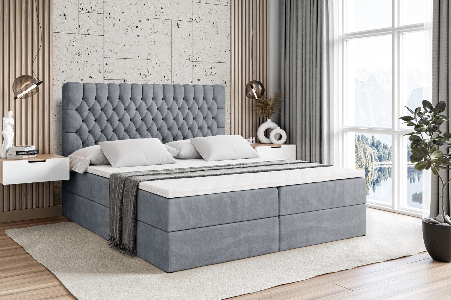 ALTDECOR Boxbett SERENE (Multipocket-Matratze H4, H3 günstig online kaufen