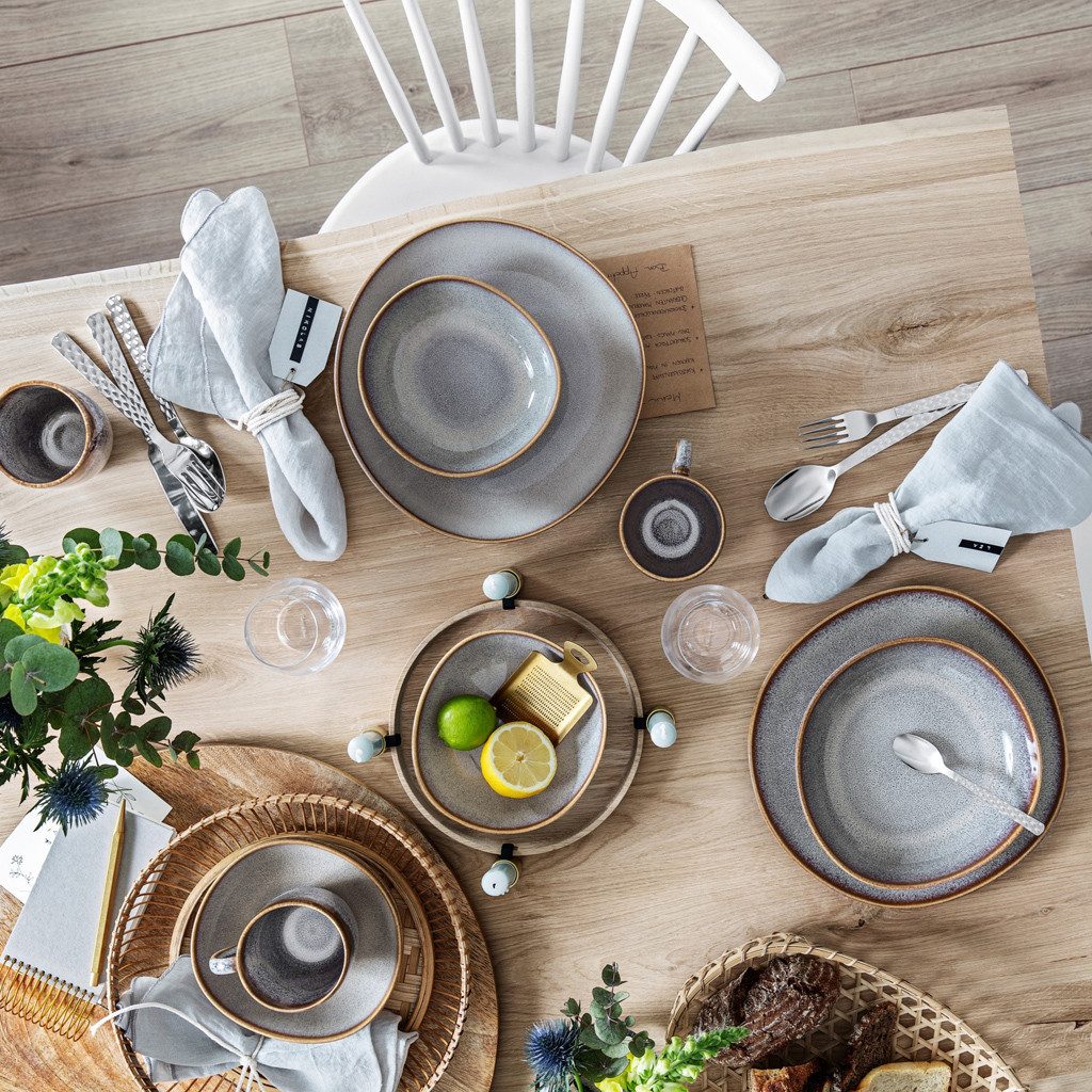 like. by Villeroy & Boch Frühstücksteller Lave Frühstücksteller, (1 St), Steingut, 1 Stck, mikrowellensicher,spülmaschinenfest, Made in Germany