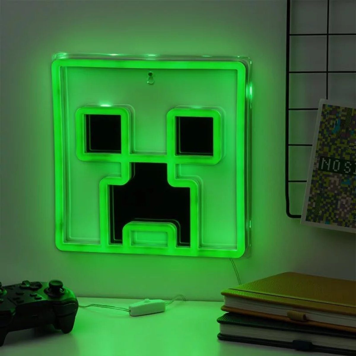 Minecraft Schreibtischlampe Minecraft Creeper LED-Stimmungsbeleuchtung zur Wandmontage