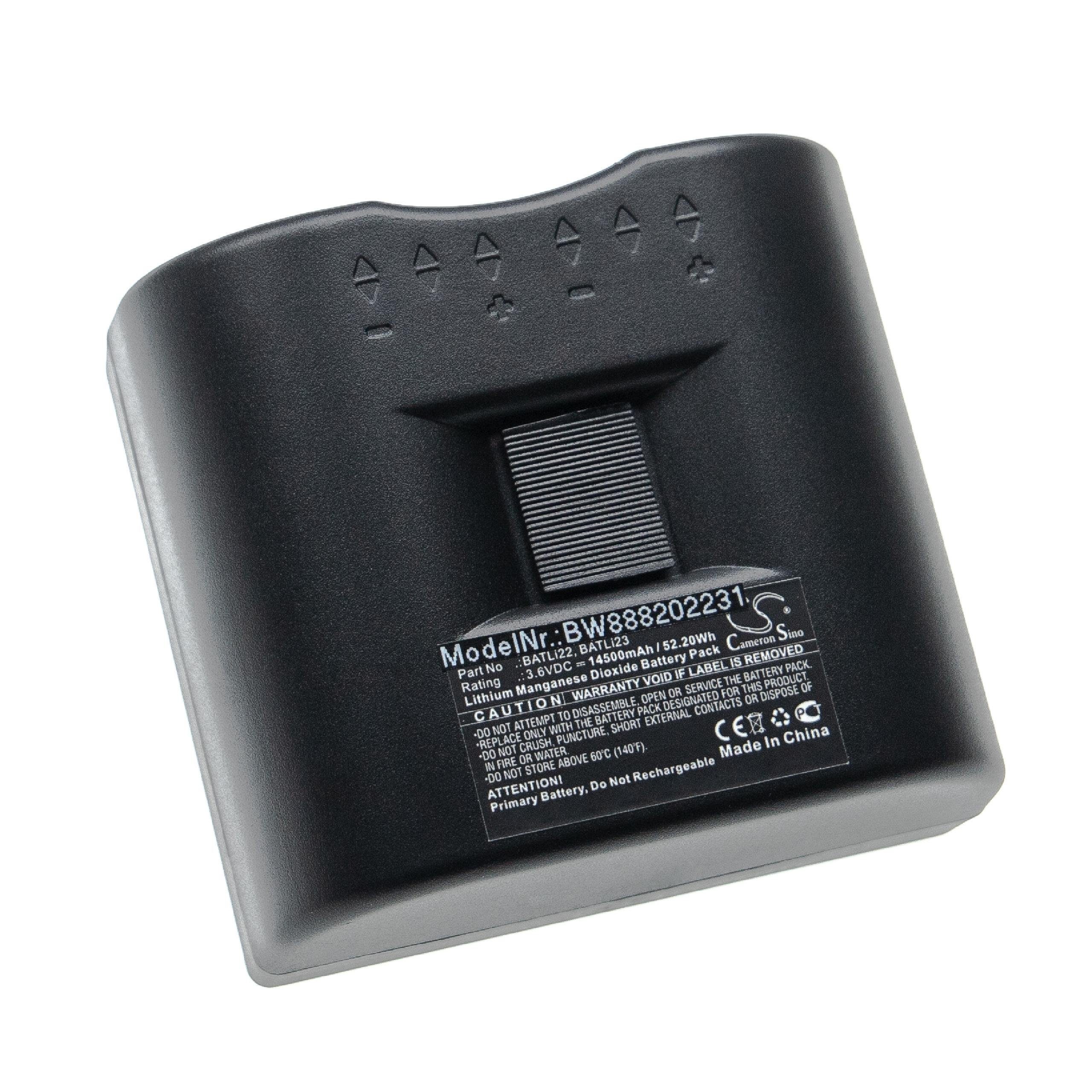 14500 V) vhbw Akku Li-MnO2 (3,6 mAh