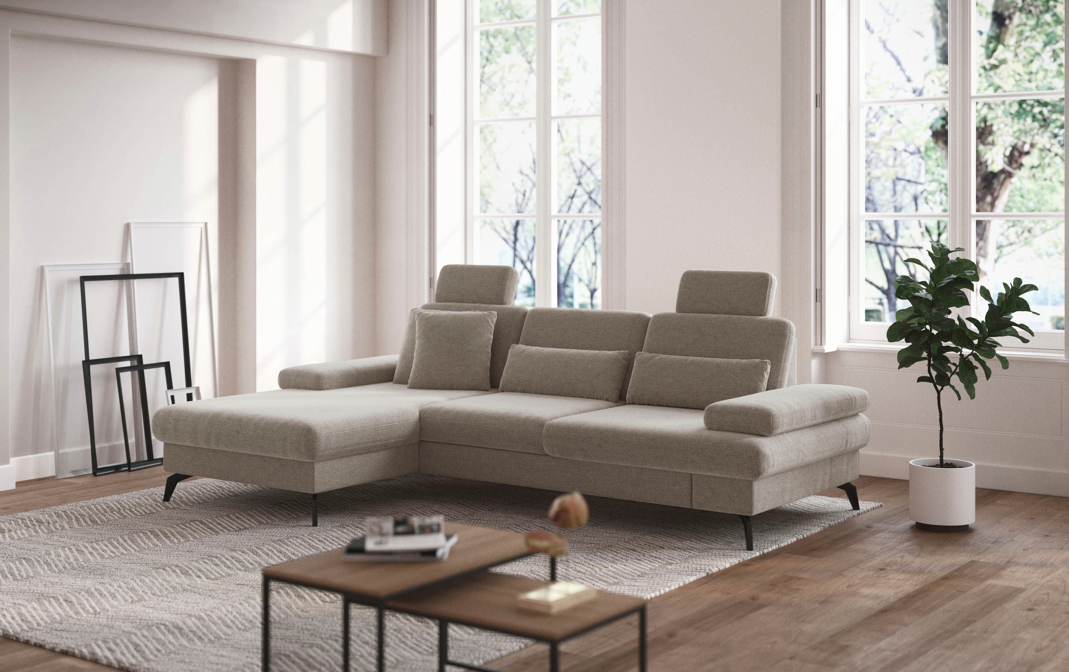 sit&more Ecksofa "Morris L-Form, inkl. Sitztiefenverstellung", wahlweise mi günstig online kaufen