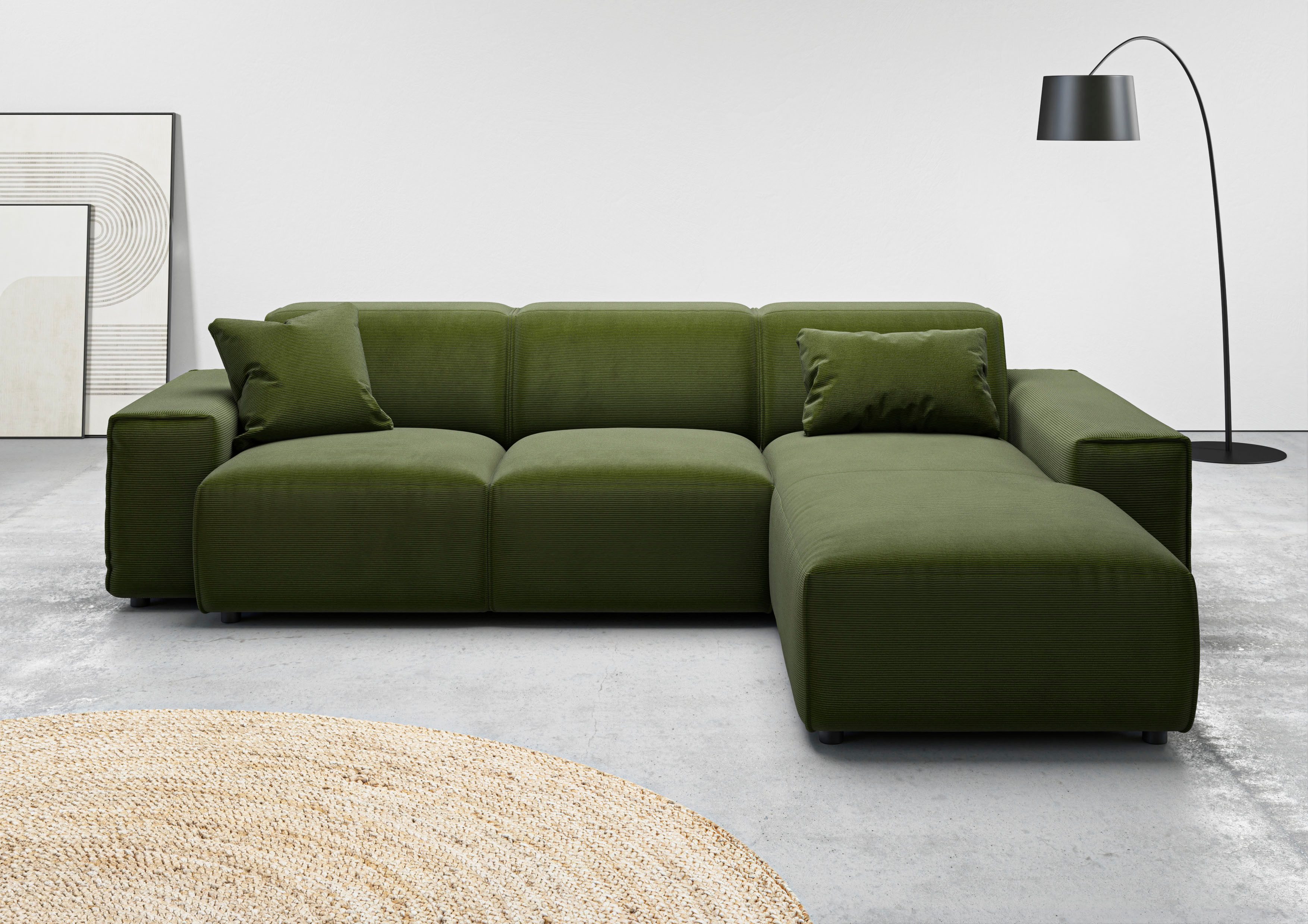 andas Ecksofa "Glimminge L-Form auch in Breitcord, Feincord + Easy care-Bez günstig online kaufen