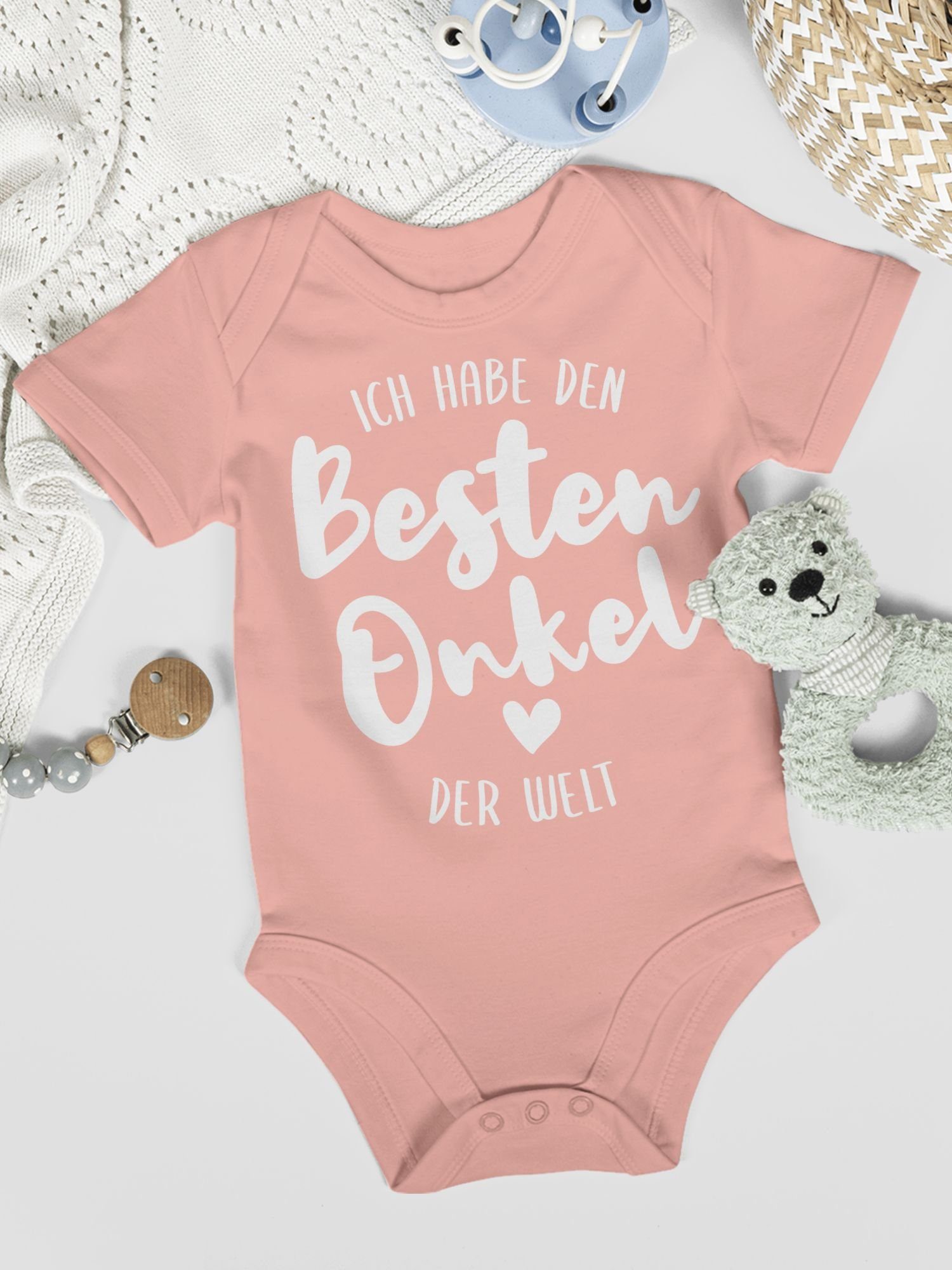 Shirtracer Shirtbody Ich habe den besten Onkel der Welt Strampler Baby Mädchen & Junge