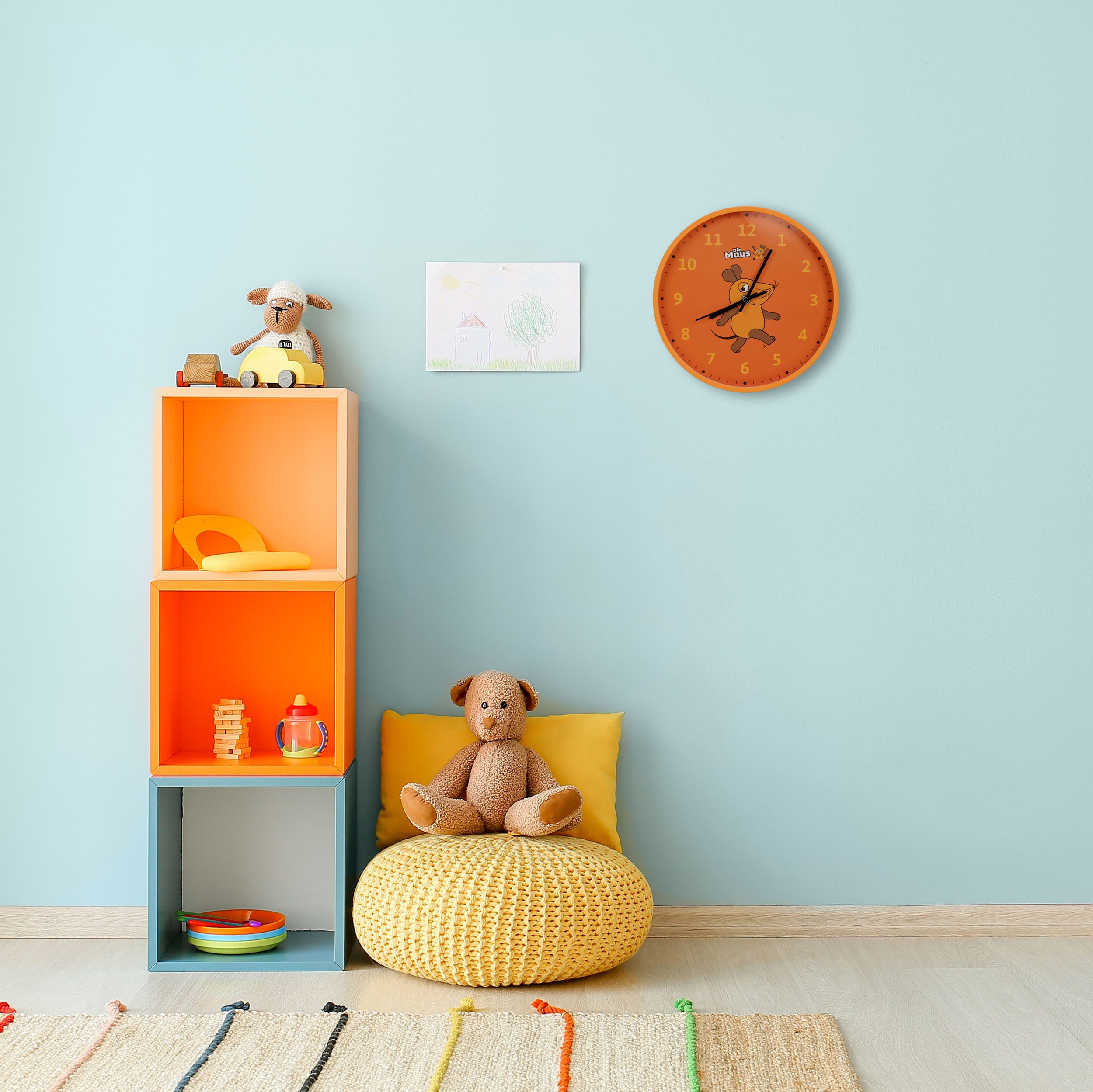 Die Maus Wanduhr DieMaus Kinderwanduhr – Bild 2 von 5