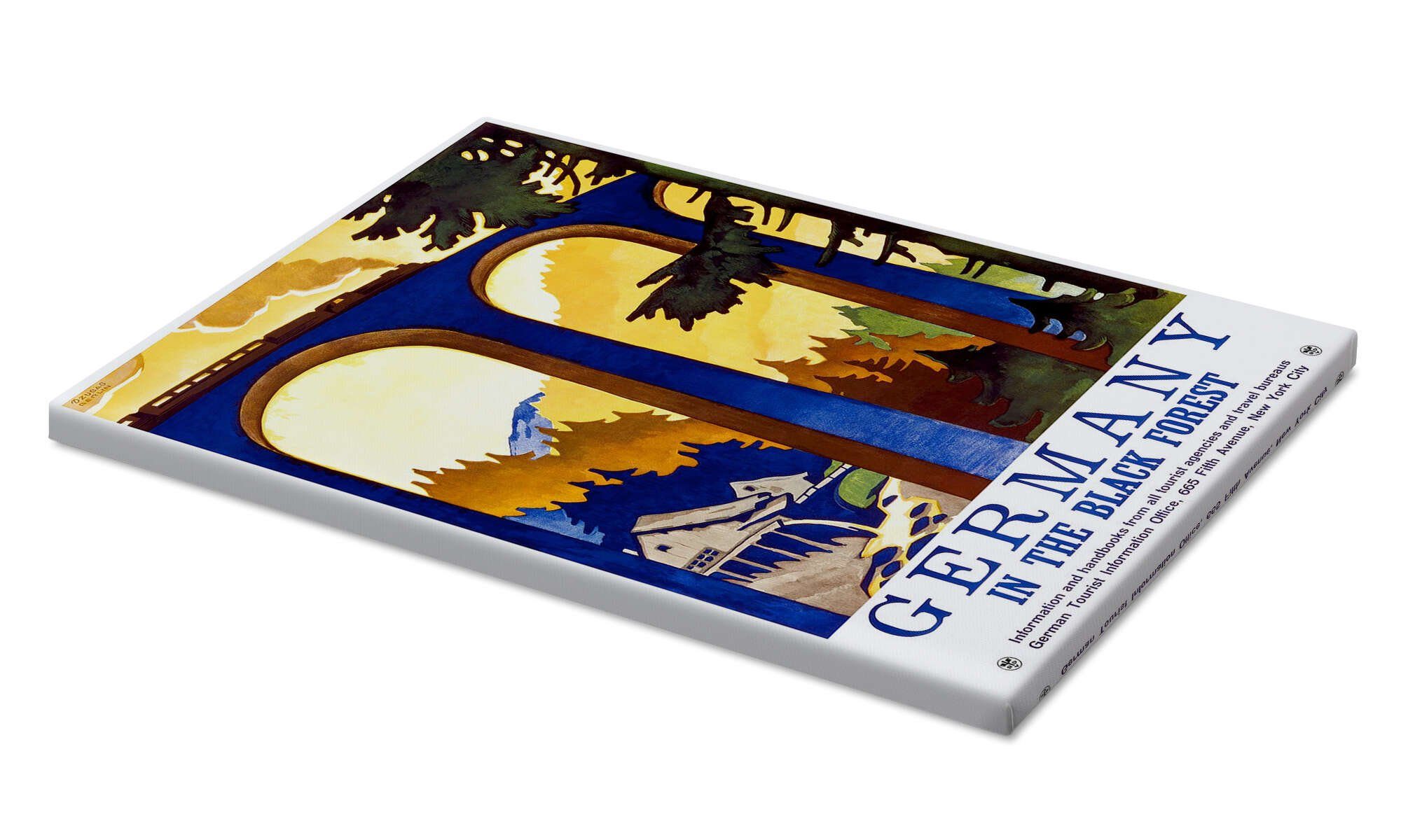 Posterlounge Leinwandbild Vintage Travel Collection, Deutschland günstig online kaufen