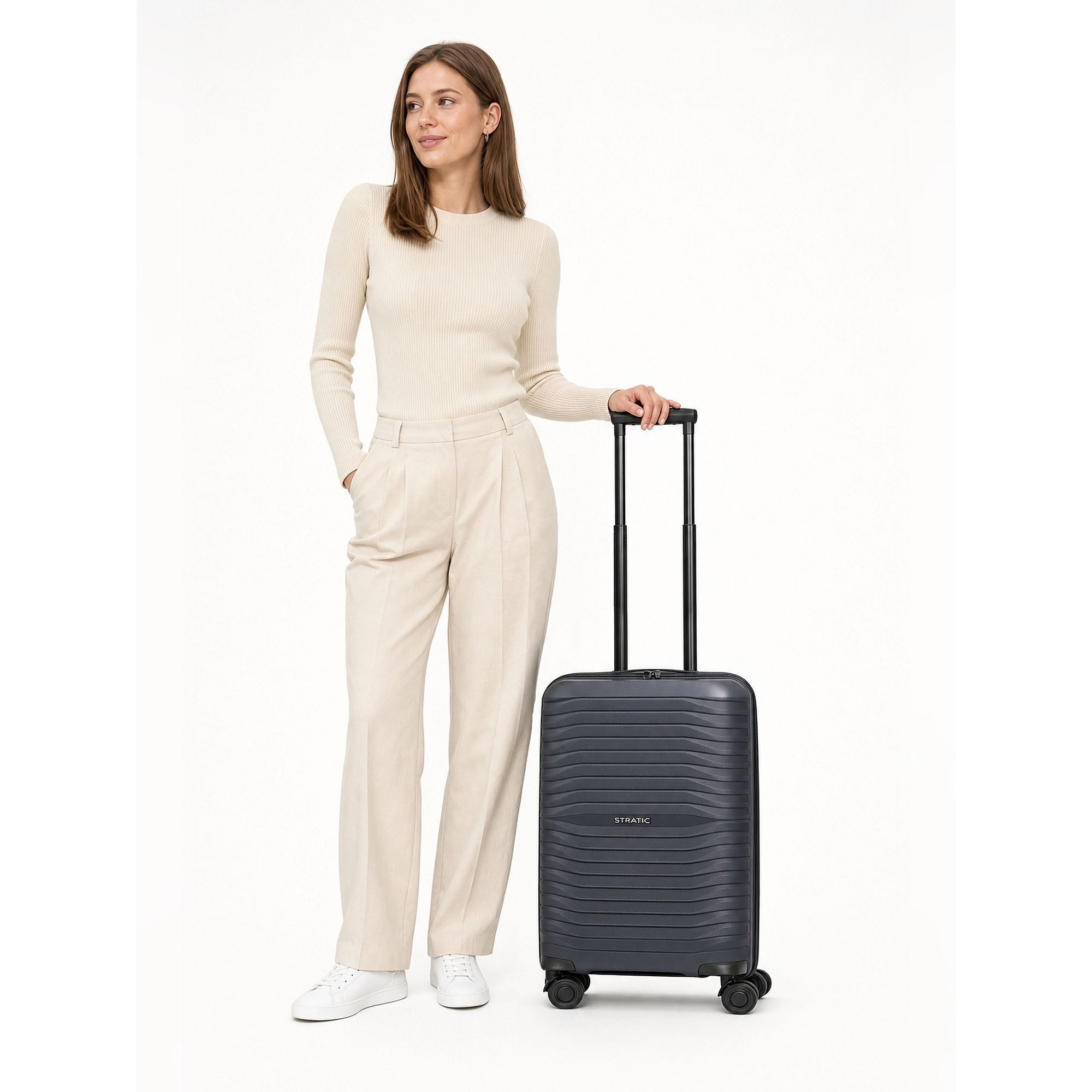 Stratic Handgepäck-Trolley Shine, 4 Rollen, Polypropylen