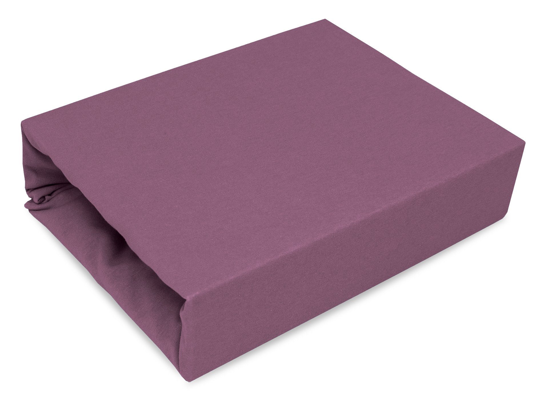 Best for You Spannbettlaken Jersey-Spannbettlaken – kuscheliger Schlafkomfort & perfekte Passform, Jersey, Gummizug: Rundum, (1 Stück), 100 % Baumwolle, Jersey-Stoff, mit Elasthan, atmungsaktiv