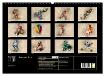 CALVENDO Wandkalender Fun and Sport (Premium, hochwertiger DIN A2 Wandkalender 2023, Kunstdruck in Hochglanz)