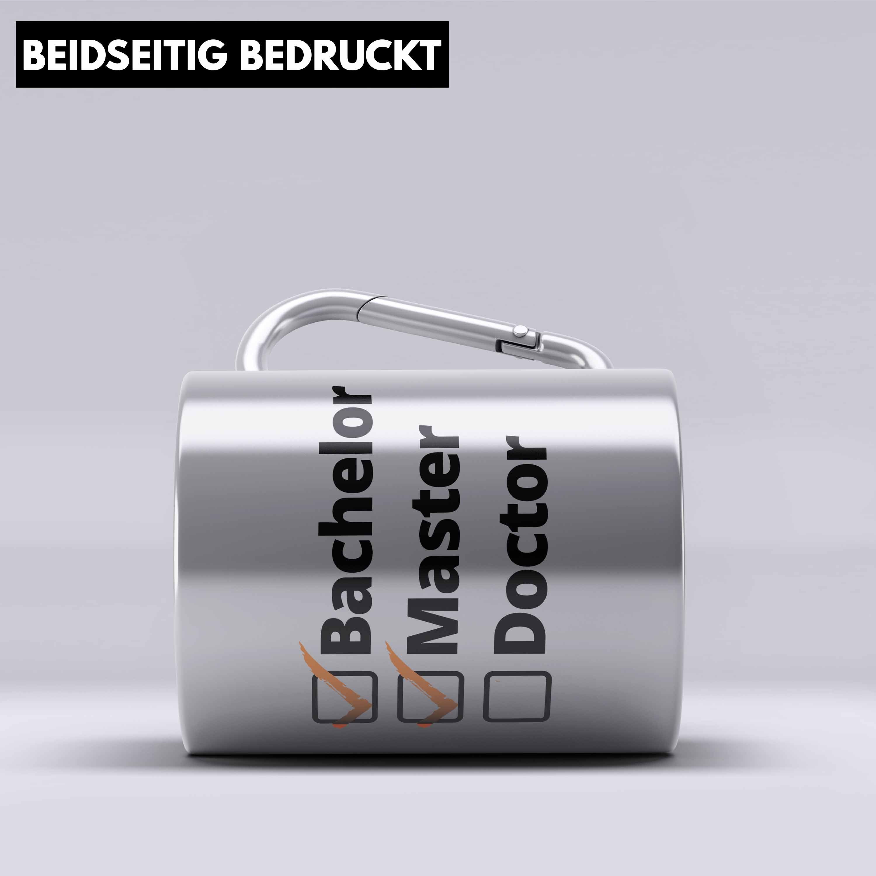 Trendation Thermotasse Bachelor Geschenk Abschluss Edelstahl Tasse Spruch Master Graduation B