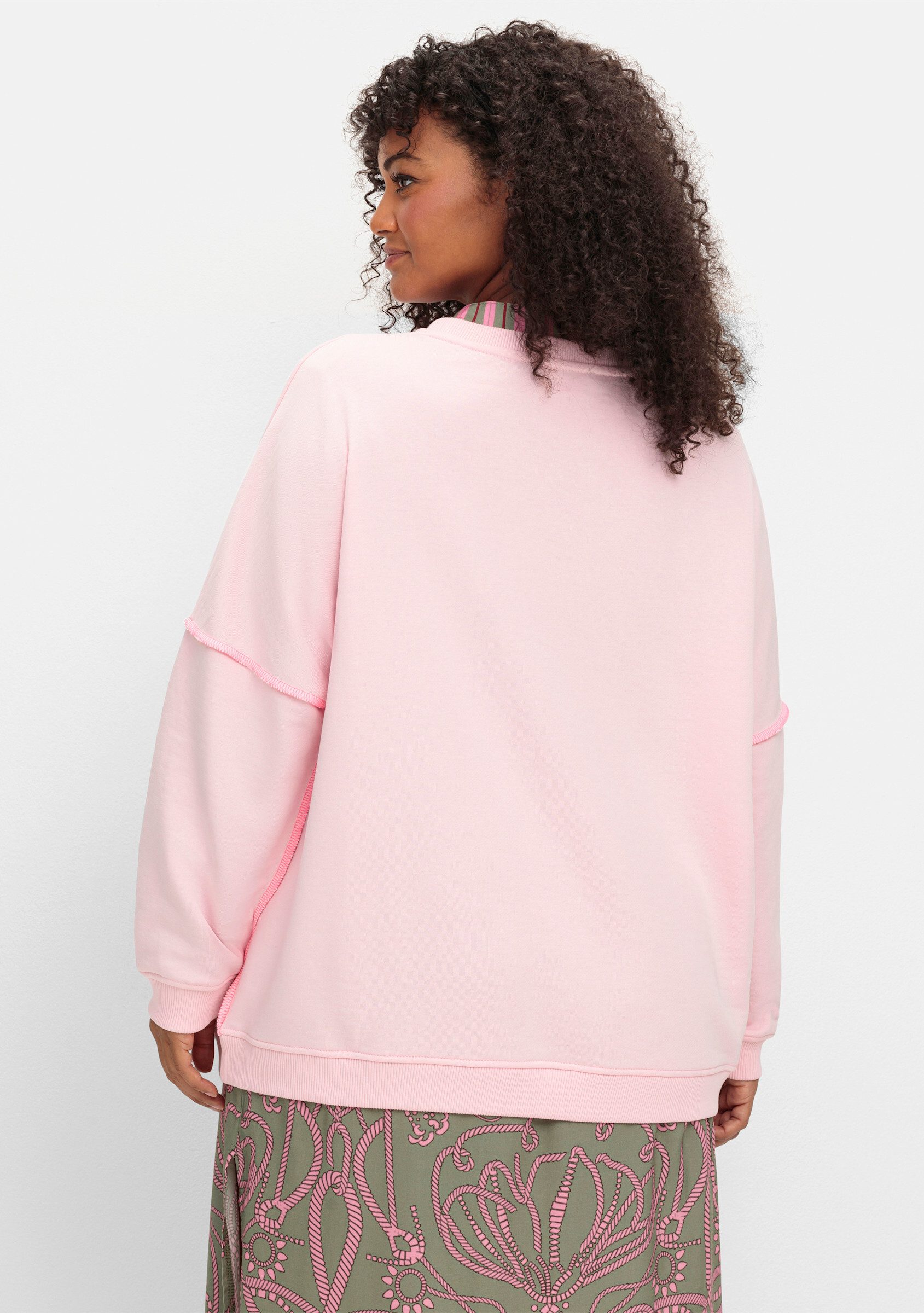 Sheego Sweater Sweatshirt Langarm