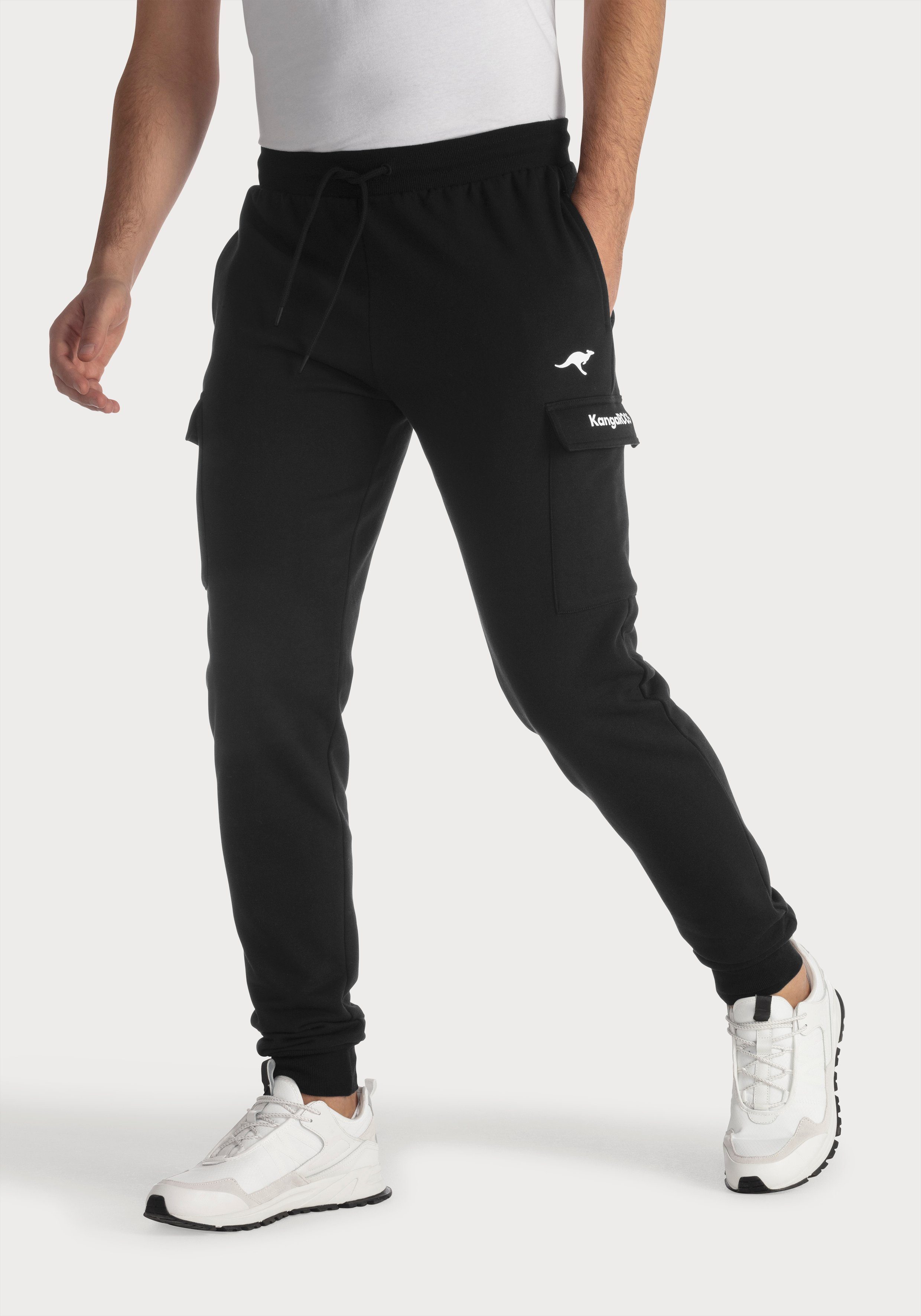 KangaROOS Sweathose lange Jogginghose, mit Kordel, Relaxhose leichte Sweat-Qualtität