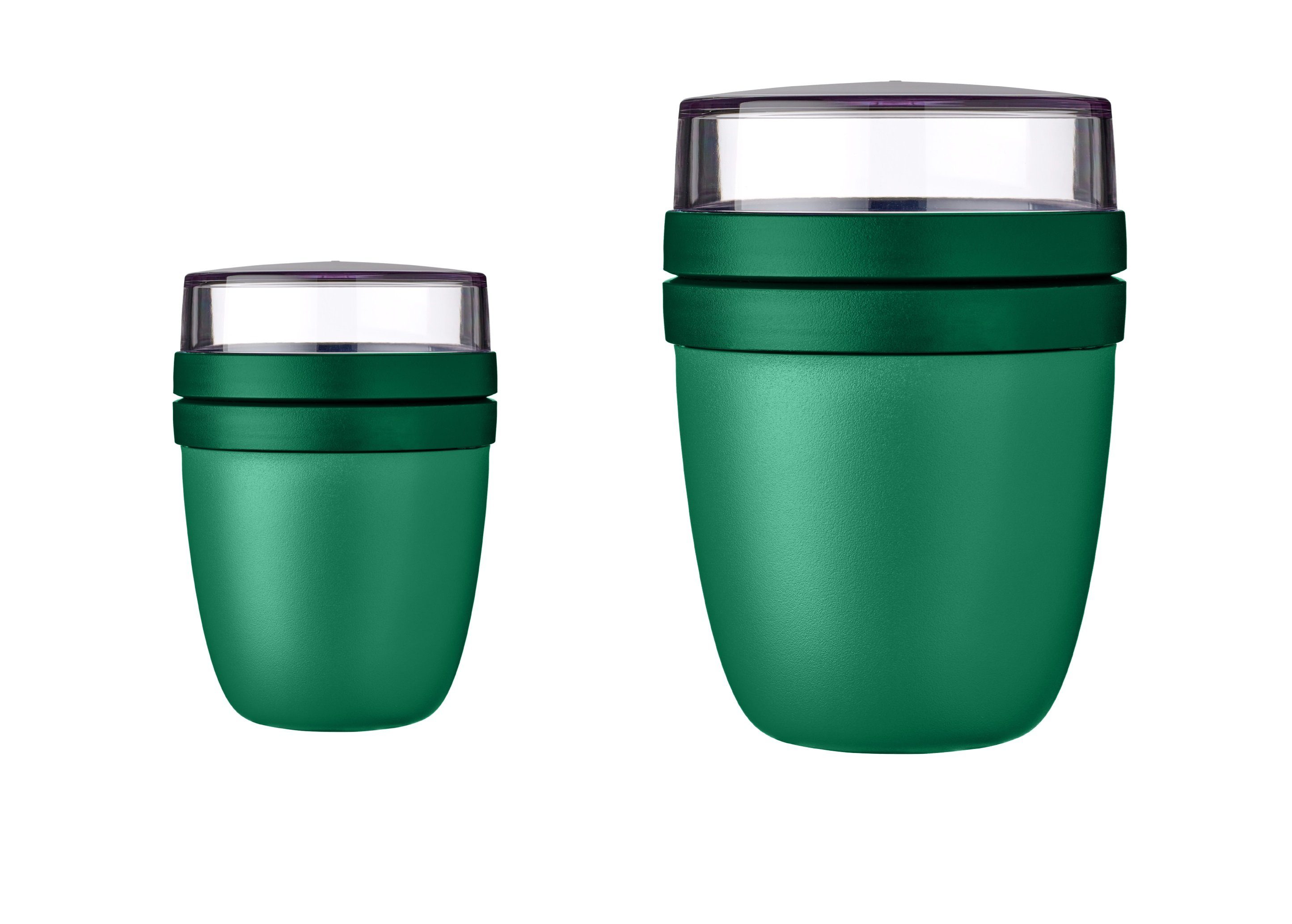 Mepal Lunchbox Lunchpot 2-teilig Kunststoff To Go Frühstück, Polypropylen (PP), PCTG, geeignet für Tiefkühler, Mikrowelle & Spülmaschine, Vivid Green