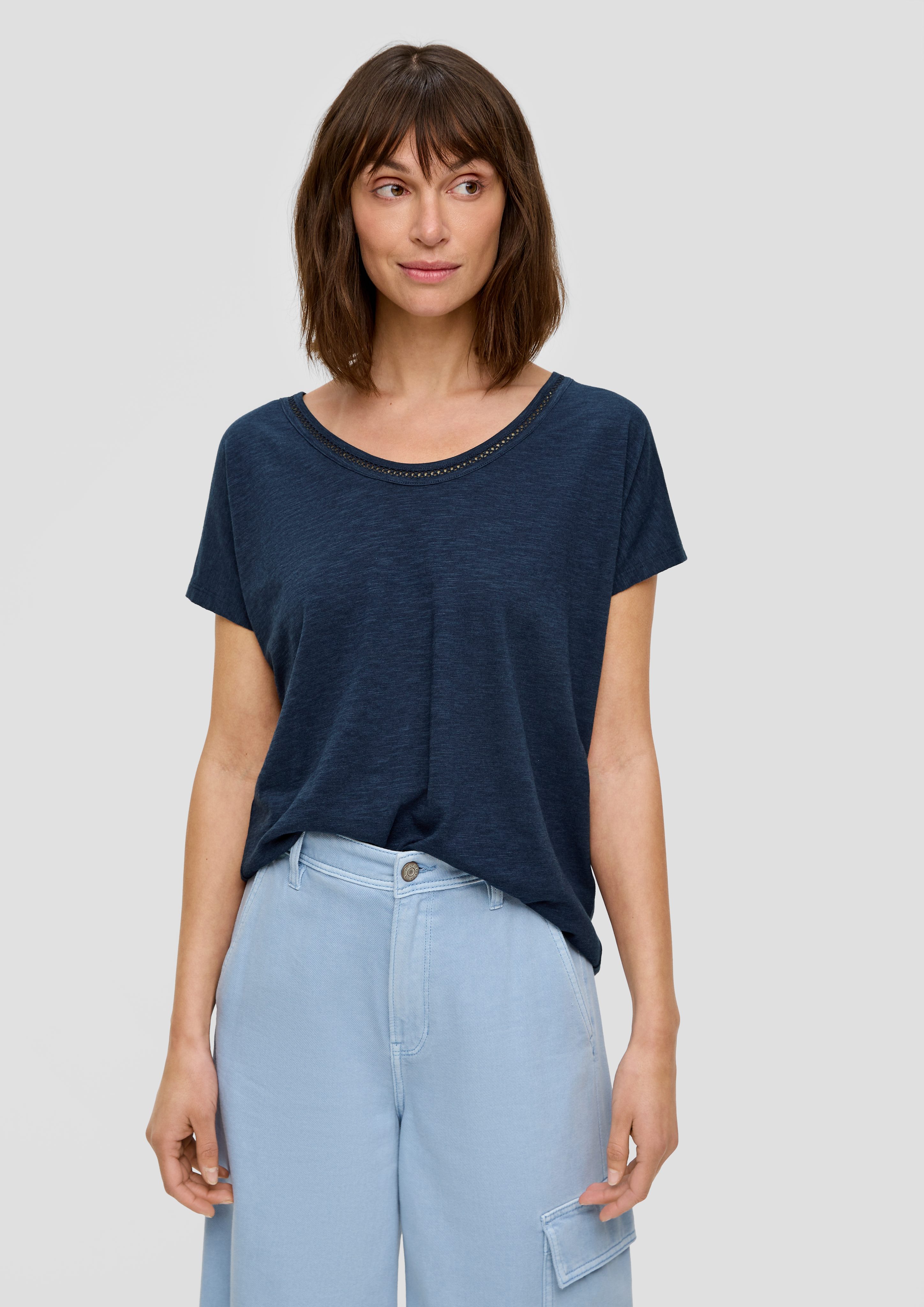 s.Oliver Kurzarmshirt Shirt im Relaxed Fit günstig online kaufen