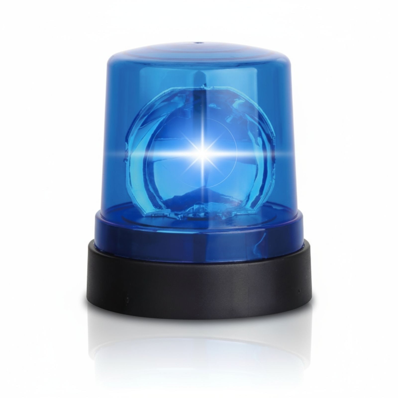 alldoro LED-Dekofigur LED Spielzeug Blaulicht mit Sirenen Sound und Lautlos-Funktion, Dekolicht blau für Rollenspiele, Kindergeburtstag & Party-Beleuchtung