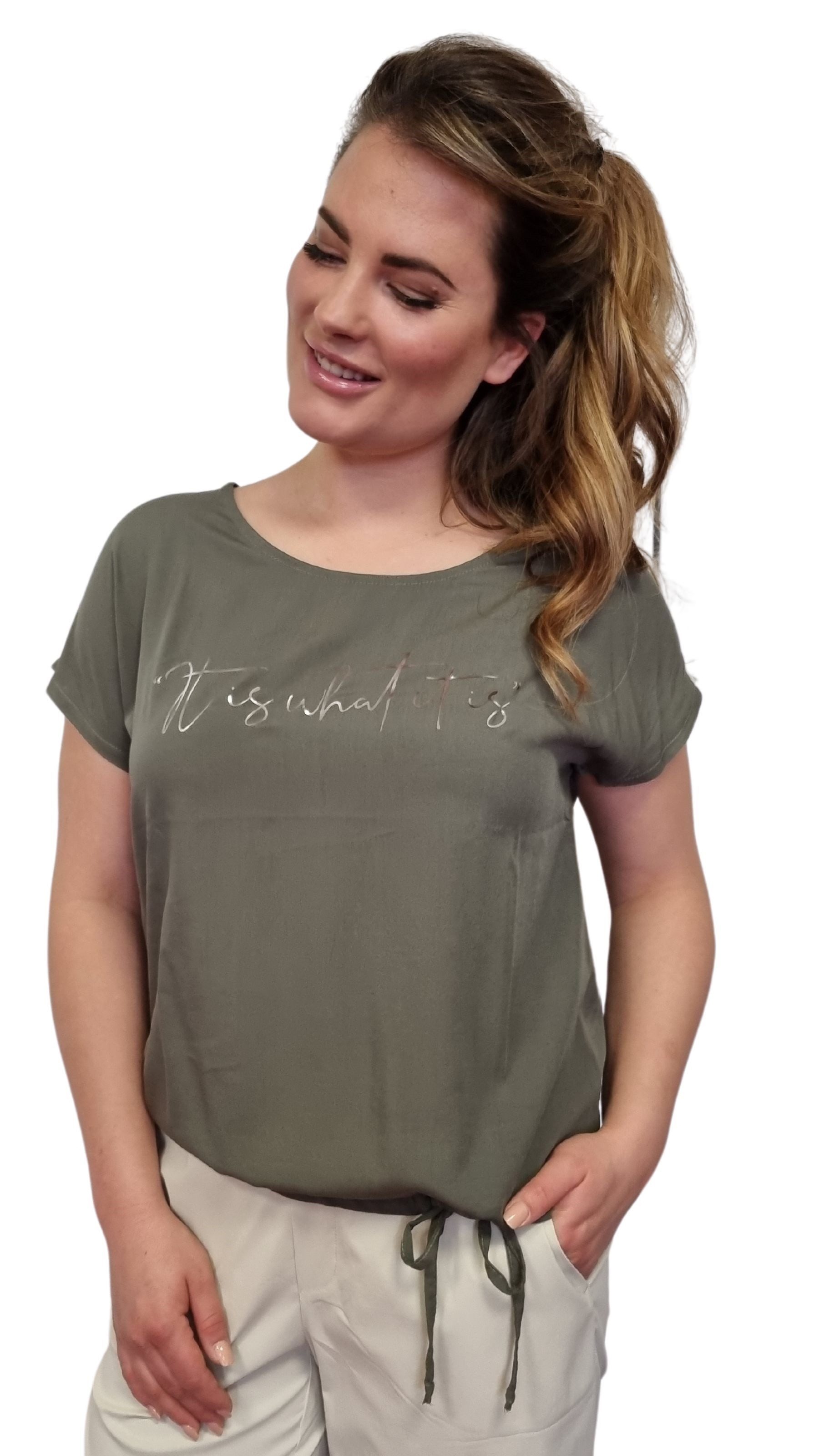 Estefania for woman Blusenshirt mit Tunnelzug günstig online kaufen