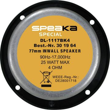 Renkforce ELA-Deckeneinbau-Lautsprecher Lautsprecher (2-Wege-System)