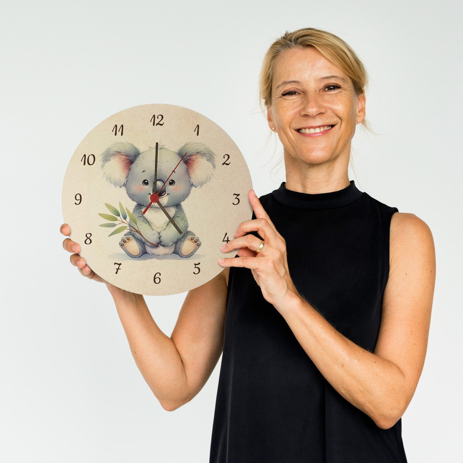 speecheese Wanduhr sitzender Koala Wanduhr aus günstig online kaufen