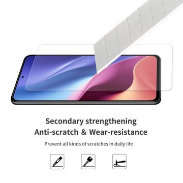 König Design Handyhülle Xiaomi Mi 11i / Poco F3, Xiaomi Mi 11i / Poco F3 Schutzglas Schutzglas Transparent