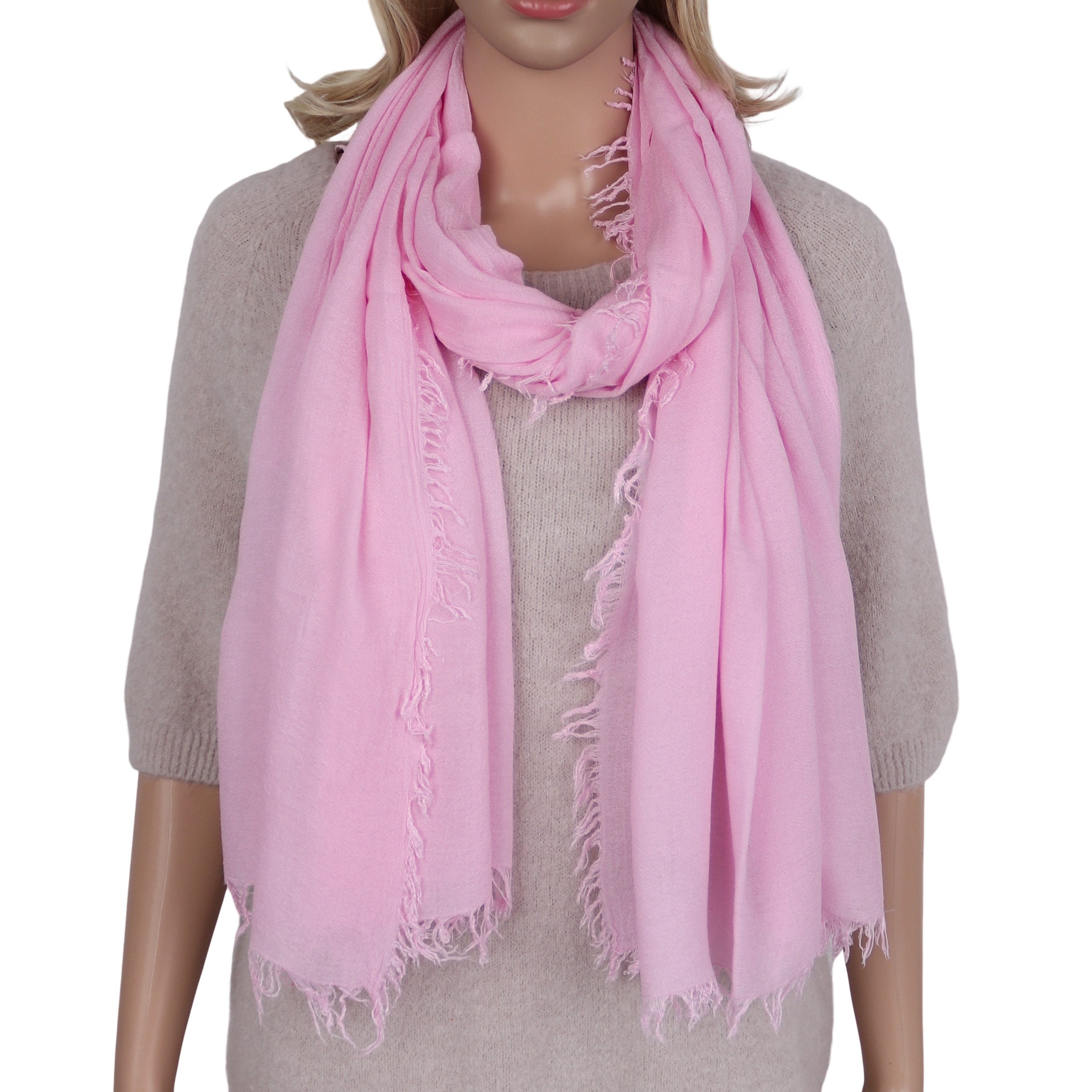 MIRROSI Modeschal weicher unifarbe Schal aus 100% Modal, Made in Italy, (viele tolle Farben zur Auswahl), Damen Halstuch ideal für Frühling, Sommer, Herbst