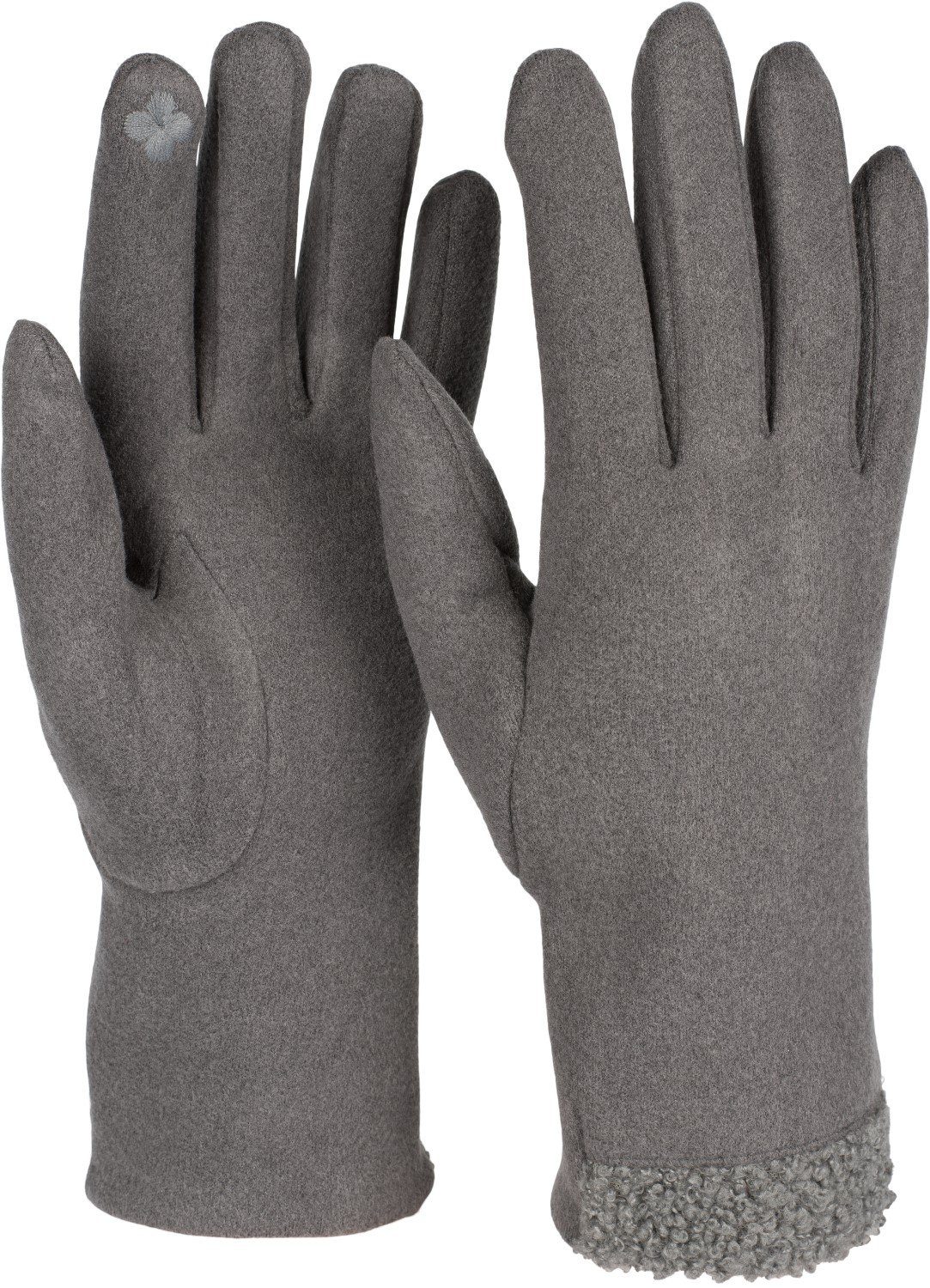 styleBREAKER Fleecehandschuhe Touchscreen Handschuhe Teddyfell (1-St) günstig online kaufen