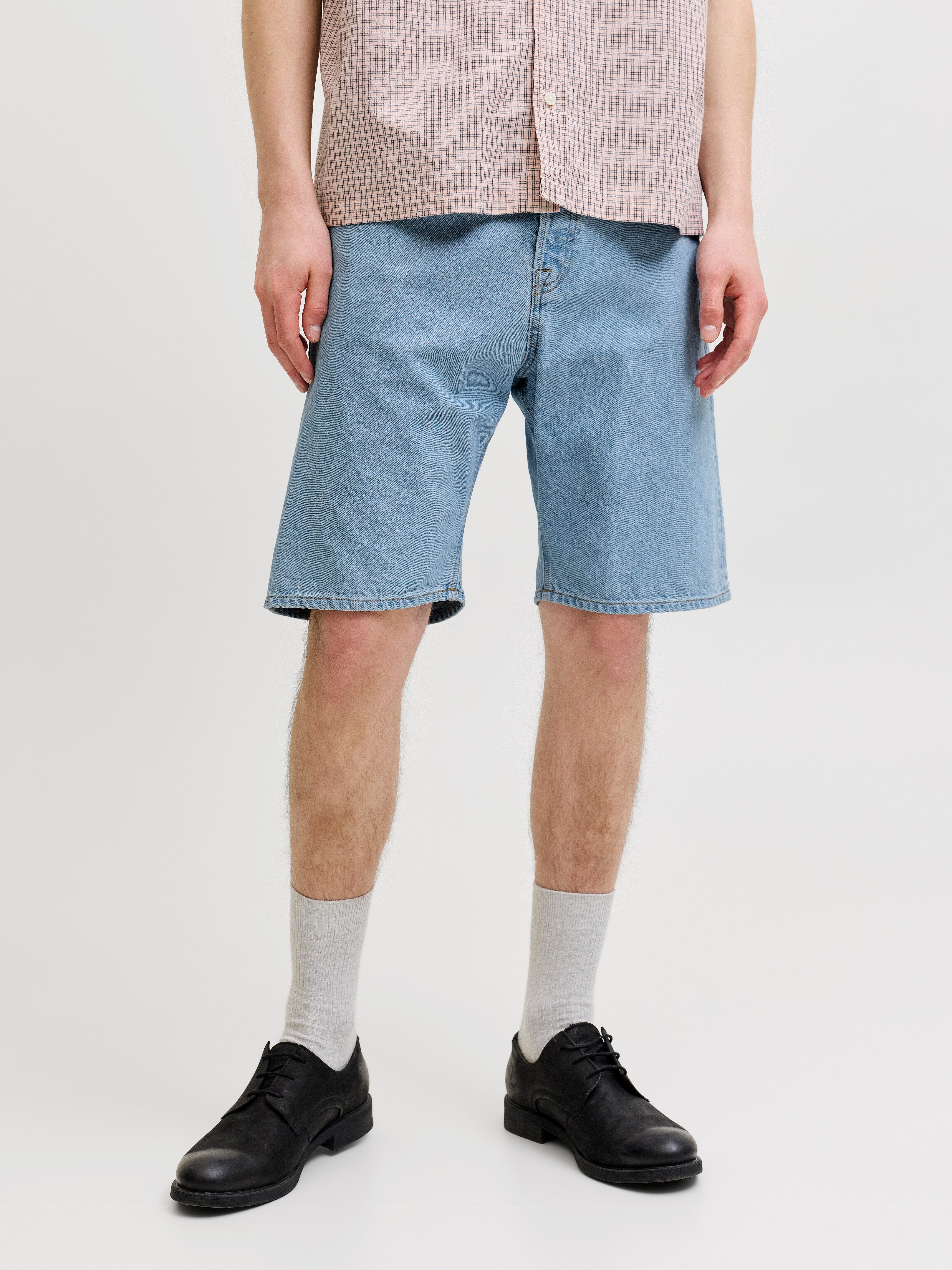 Jack & Jones Jeansshorts JJIALEX JJORIGINAL SHORT Baumwolle, high waist, baggy fit