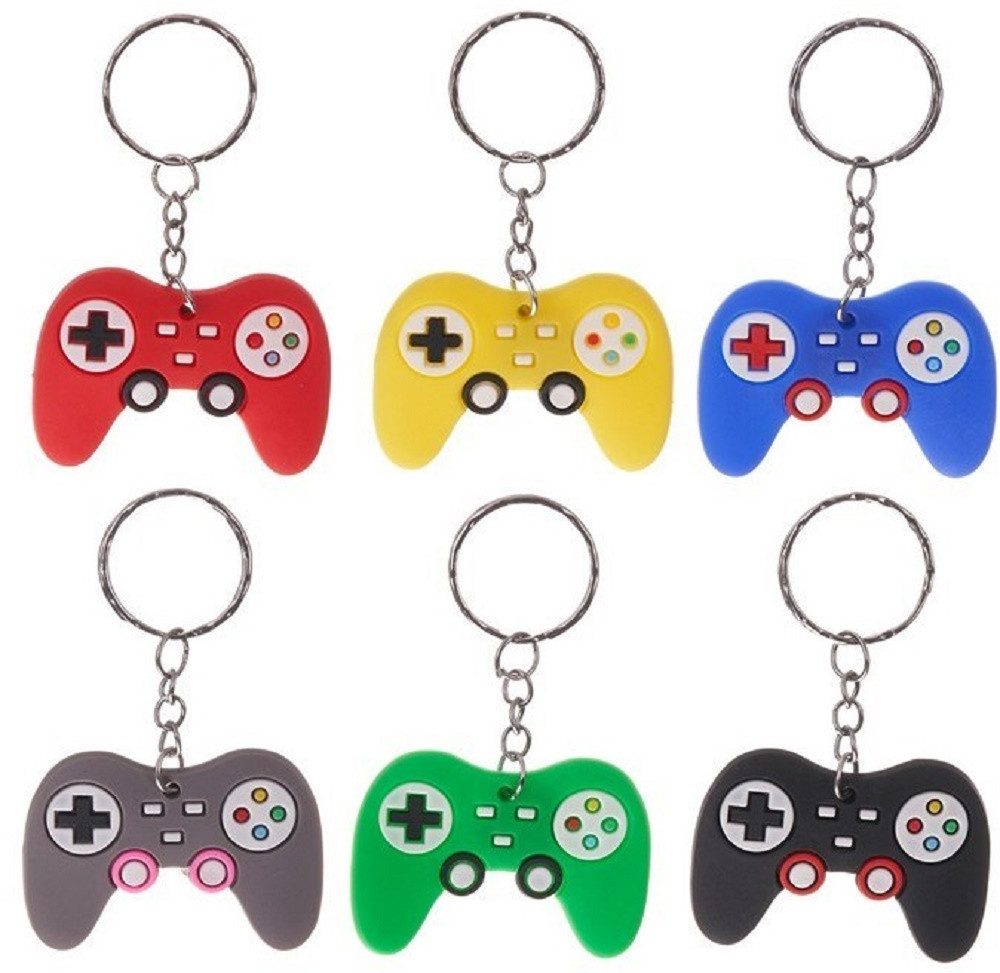 Whitehouse Leisure International Ltd Schlüsselanhänger Schlüsselanhänger Kinder Mini Anhänger keychain GameController grau, Schlüsselanhänger Haustierschlüssela – Bild 5 von 5