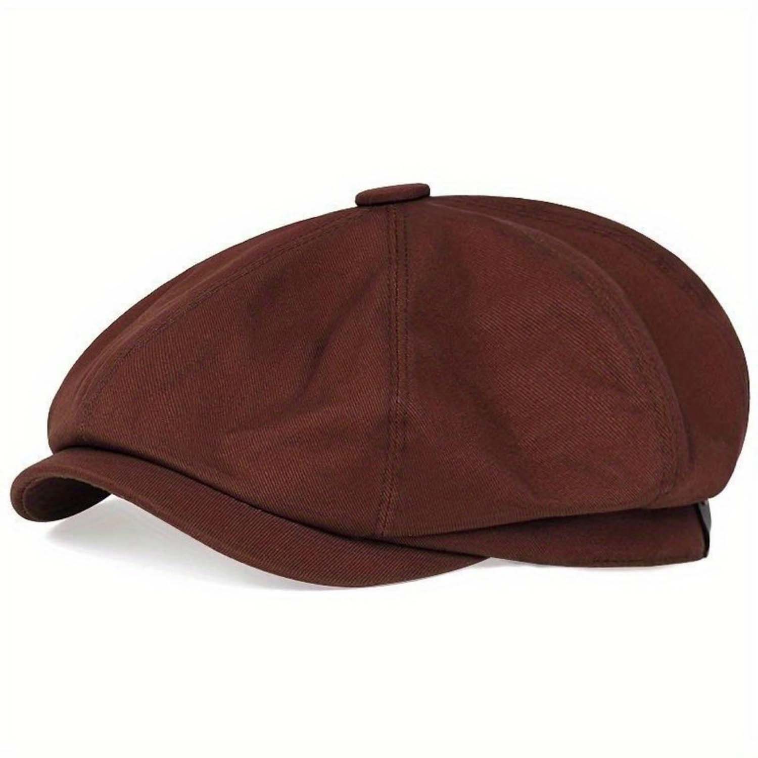 Zaewry Schirmmütze Herren Schiebermütze Damen Baumwolle Newsboy Cap