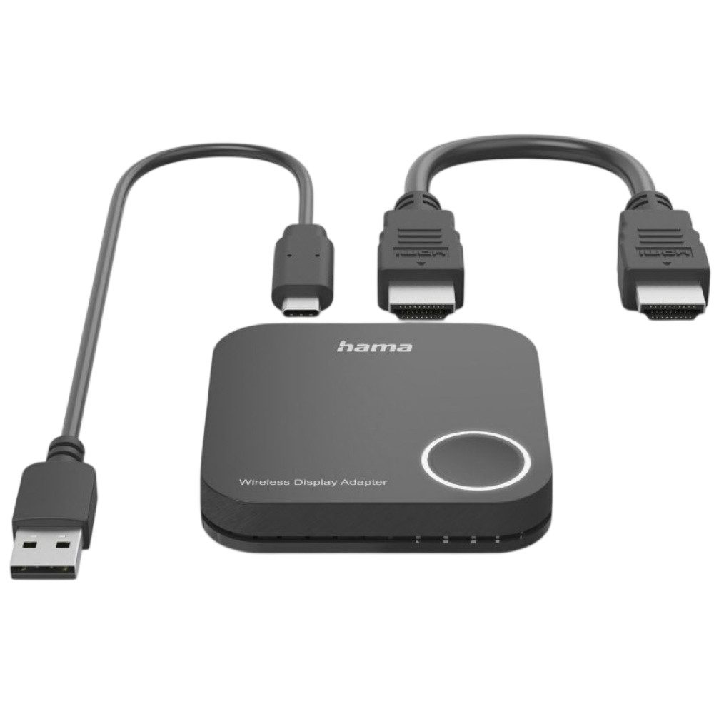 Hama USB-Verteiler 00200358 - Wireless-Display-Adapter - schwarz