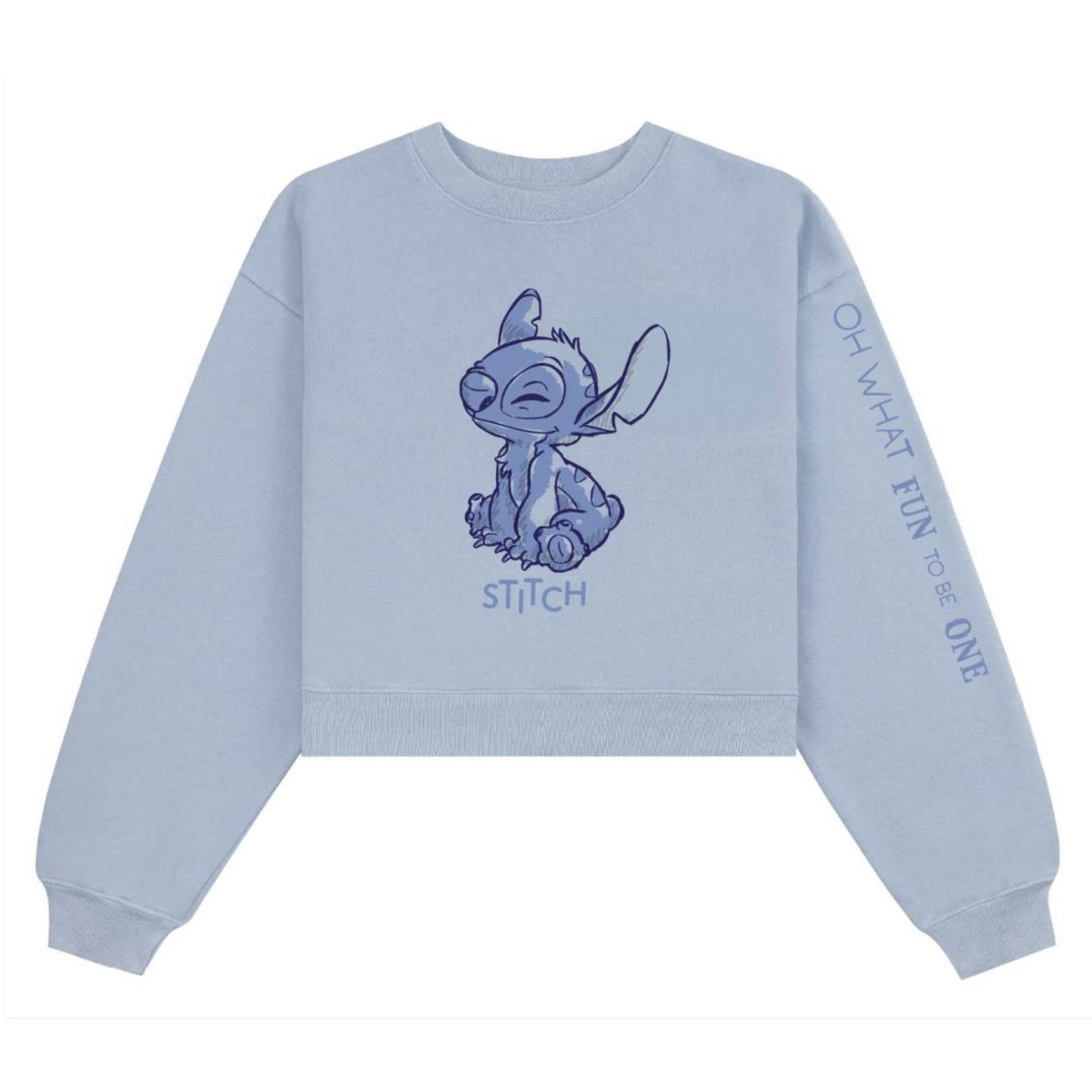 Lilo & Stitch Hoodie Lilo und Stitch Damen Hoodie, Rosa und Blau, Größe S bis L