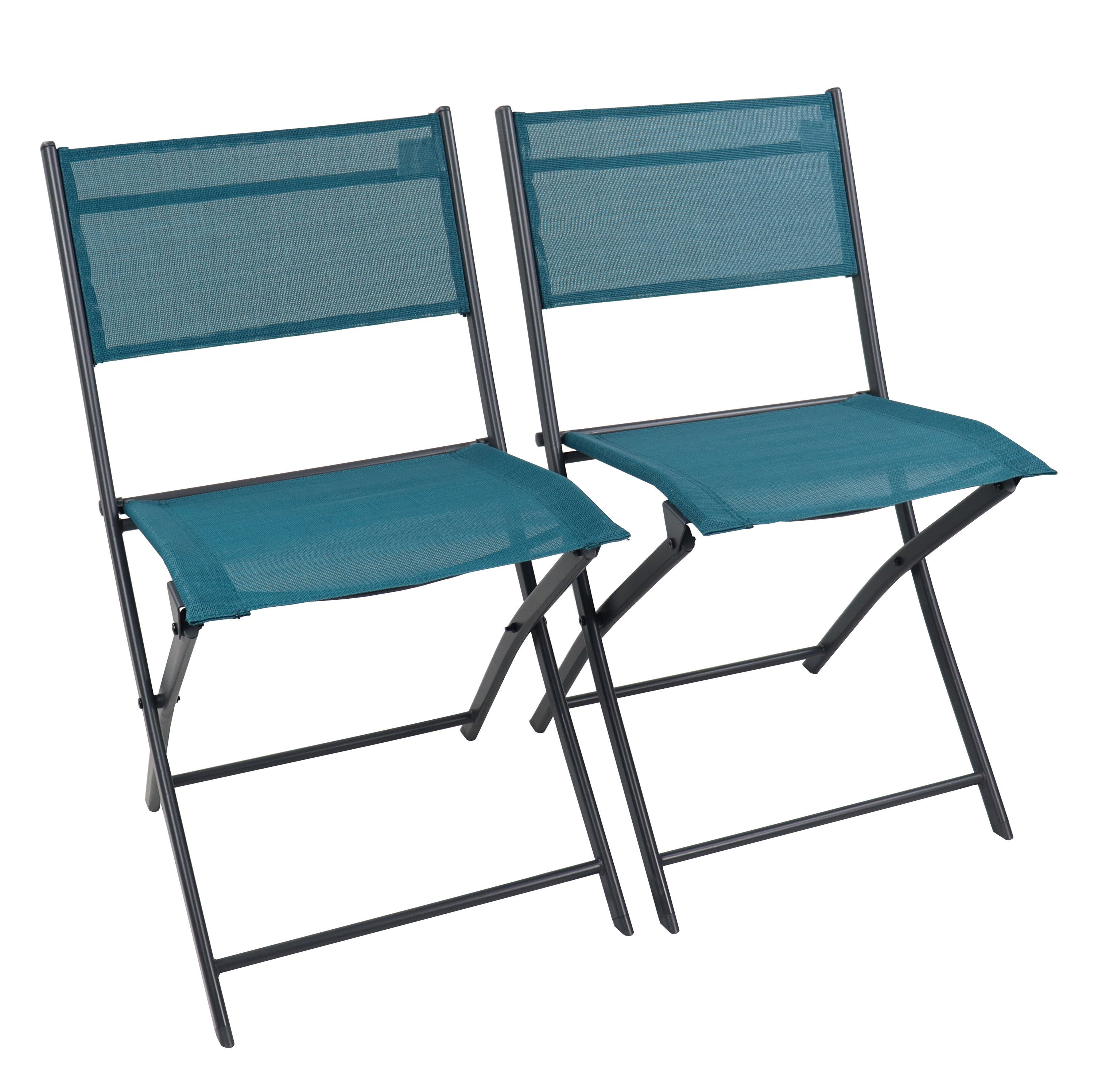 VCM Gartenstuhl Sumila 2er Set B. 45 x T. 46 x H. 79 cm (2 St), Sitzgruppe für die Terrasse, Balkonmöbel, für Entspannung im Garten