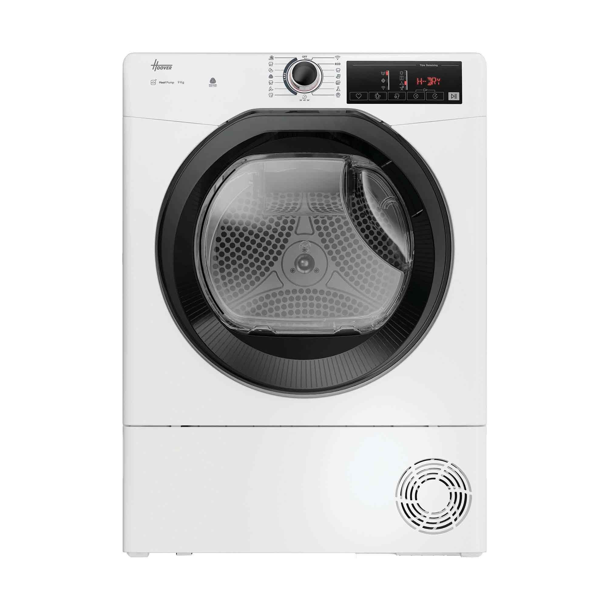 Hoover Wärmepumpentrockner HR EH9N4TBE-S, WiFi + Bluetooth, Woolmark, AquaVision, Startzeitvorwahl