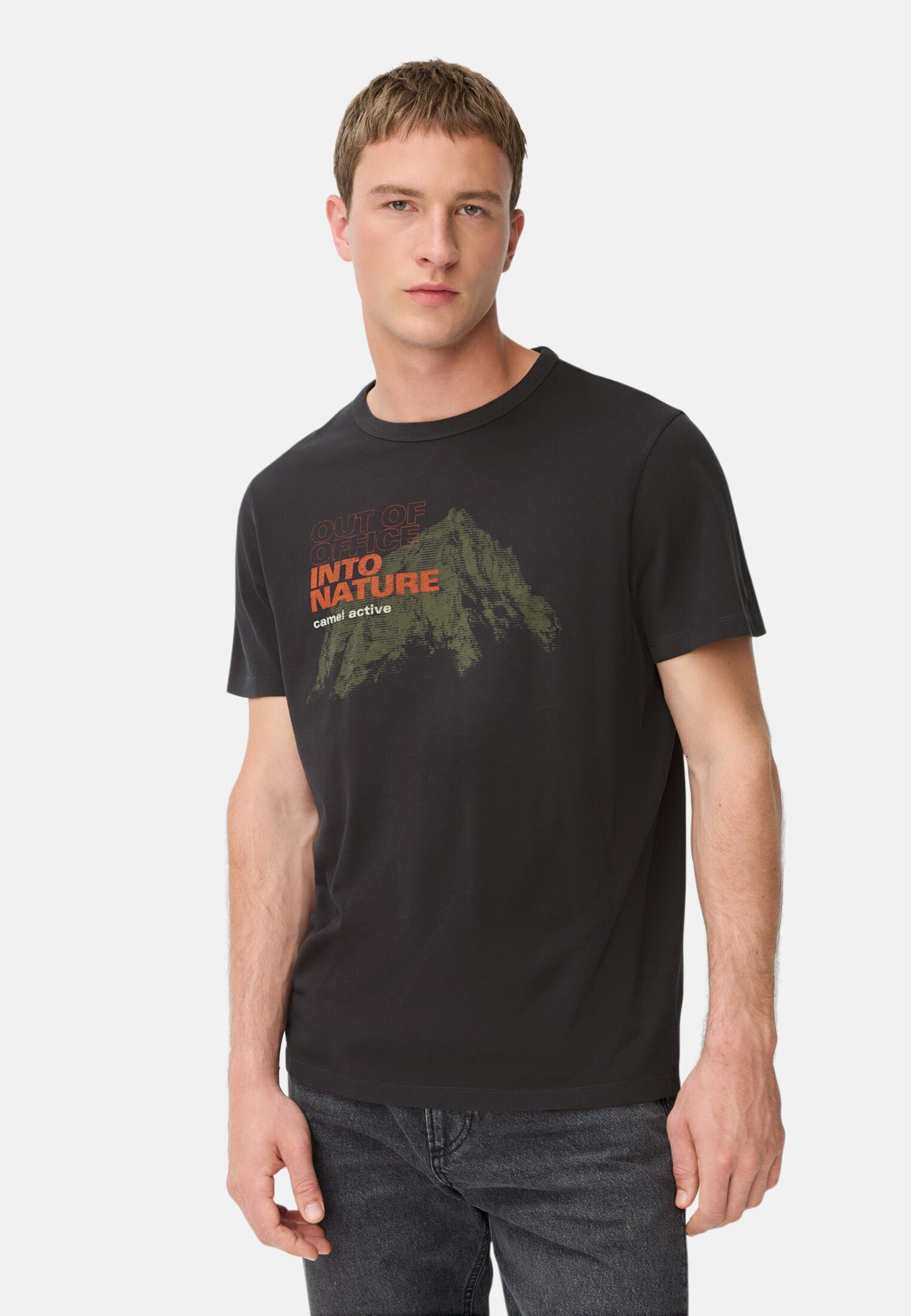camel active Print-Shirt mit Rundhalsausschnitt günstig online kaufen