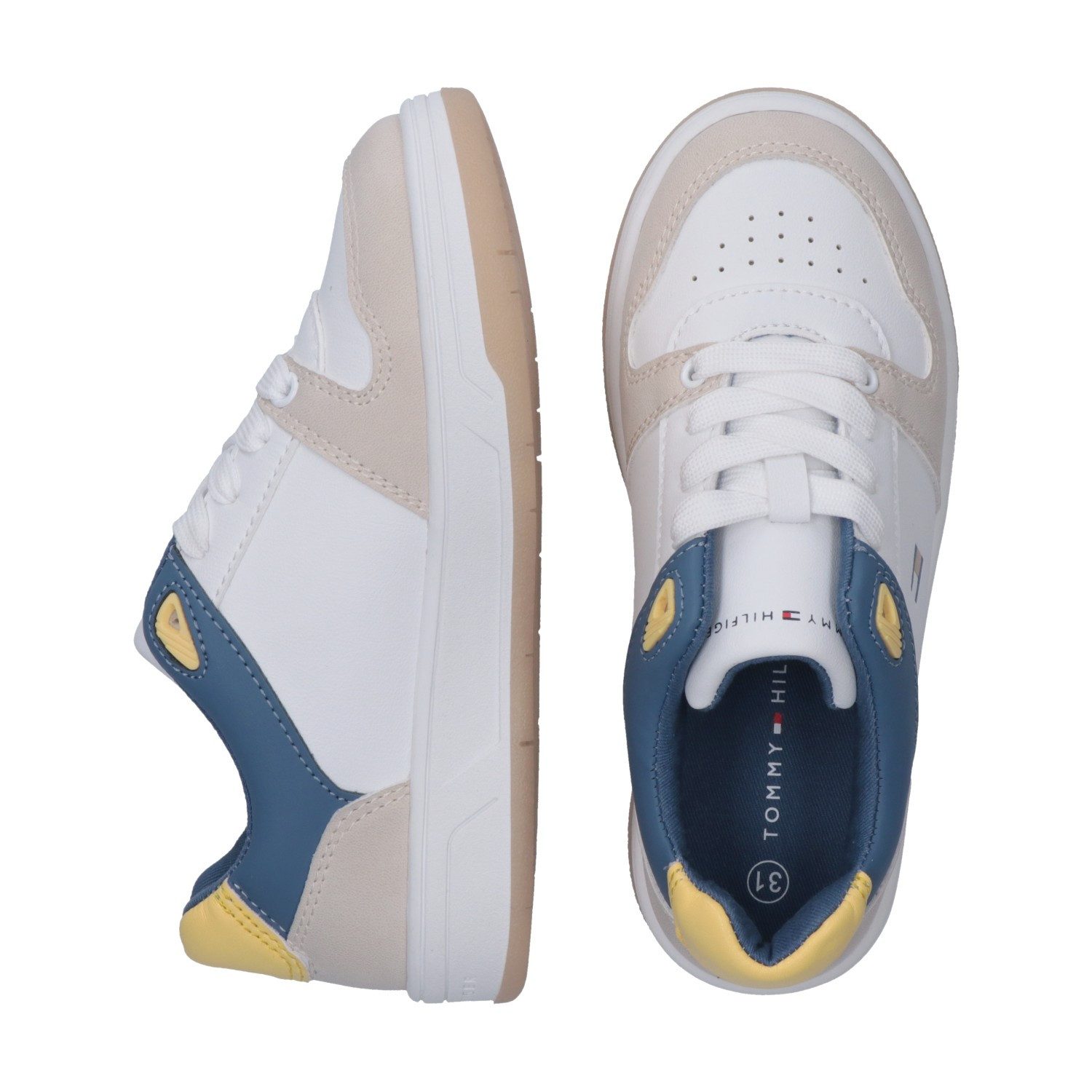 Tommy Hilfiger Sneaker Basket Sneaker, Halbschuh, Schnürschuh im Retro Look