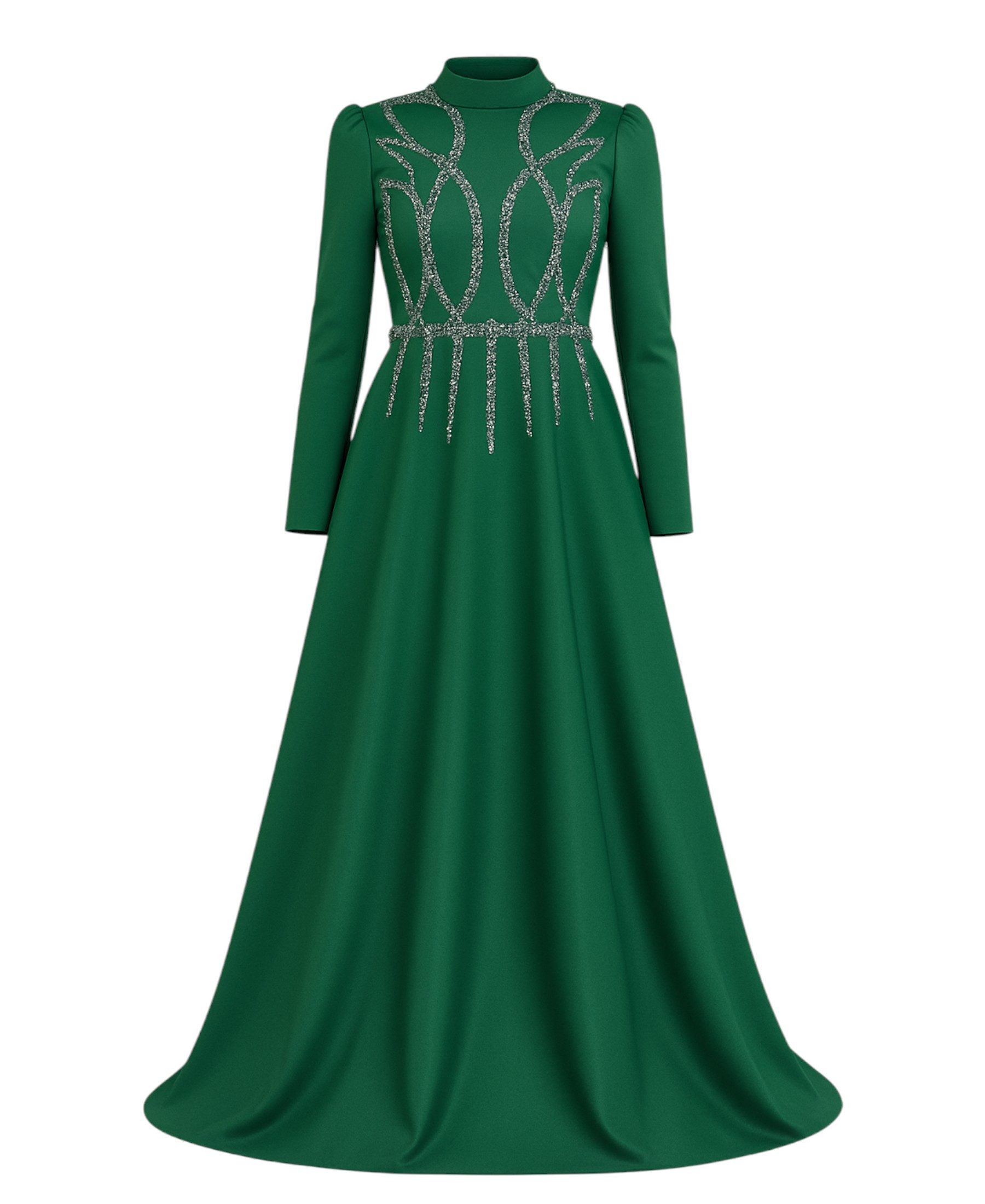 fashionshowcase Satinkleid Maxikleid in Satinoptik mit günstig online kaufen