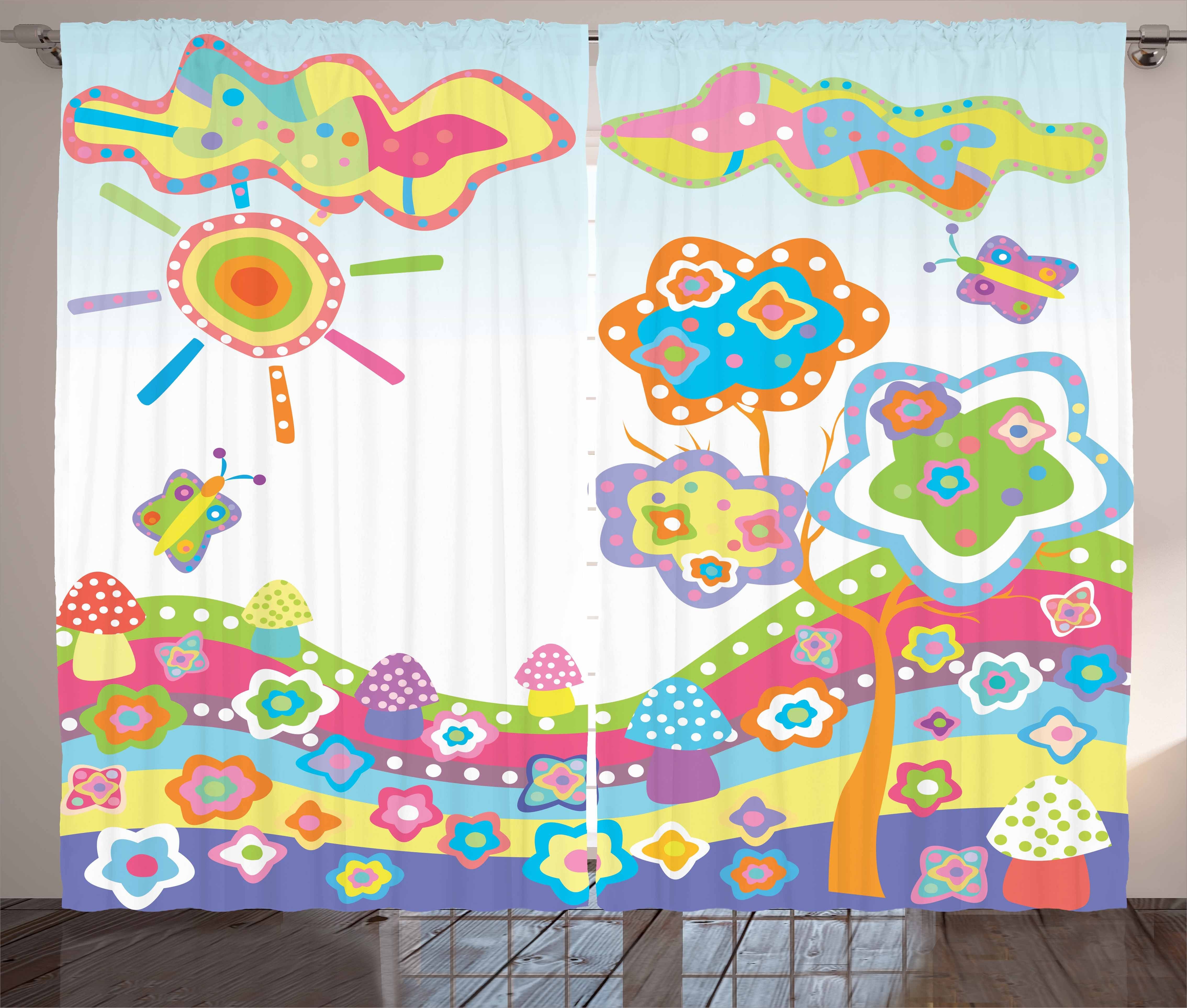 Gardine Schlafzimmer Kräuselband Vorhang mit Kinder Hill Abakuhaus, und Zeichnung Haken, Schlaufen Gekritzel