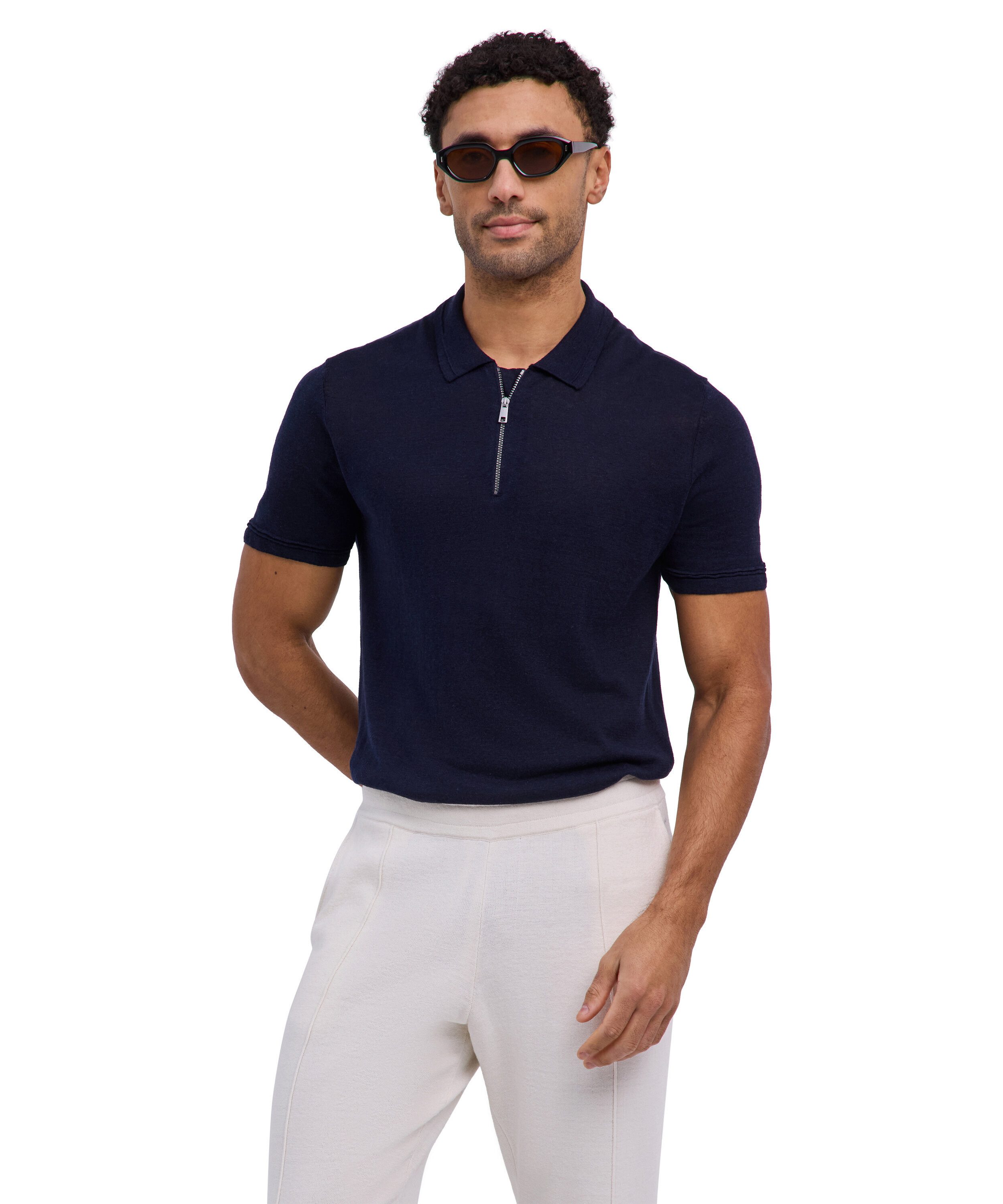 FALKE Poloshirt Silk Linen Polo Shirt (1-tlg., 1)