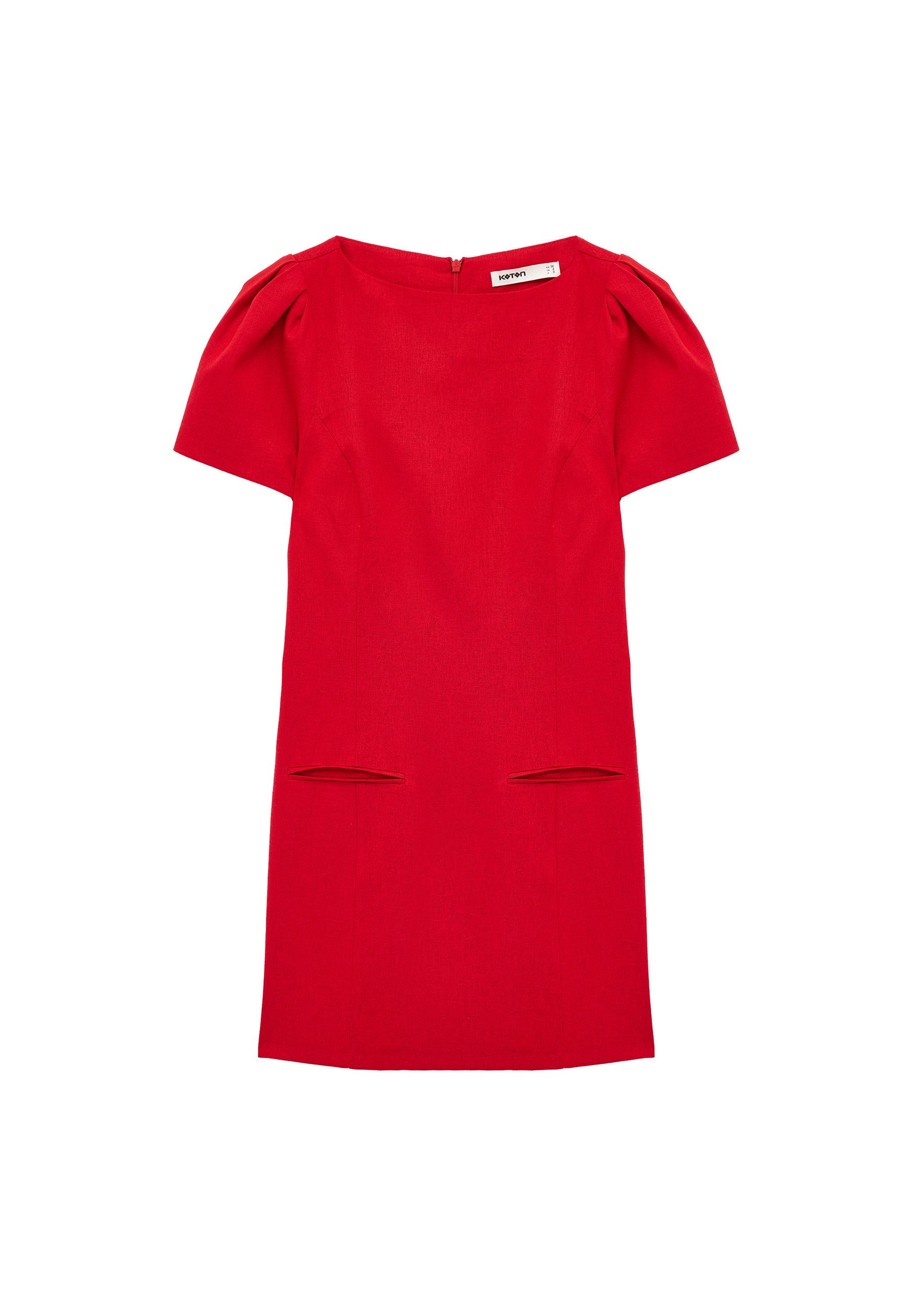 Koton Minikleid Koton Vizyon-Leinen A-Linie Minikleid