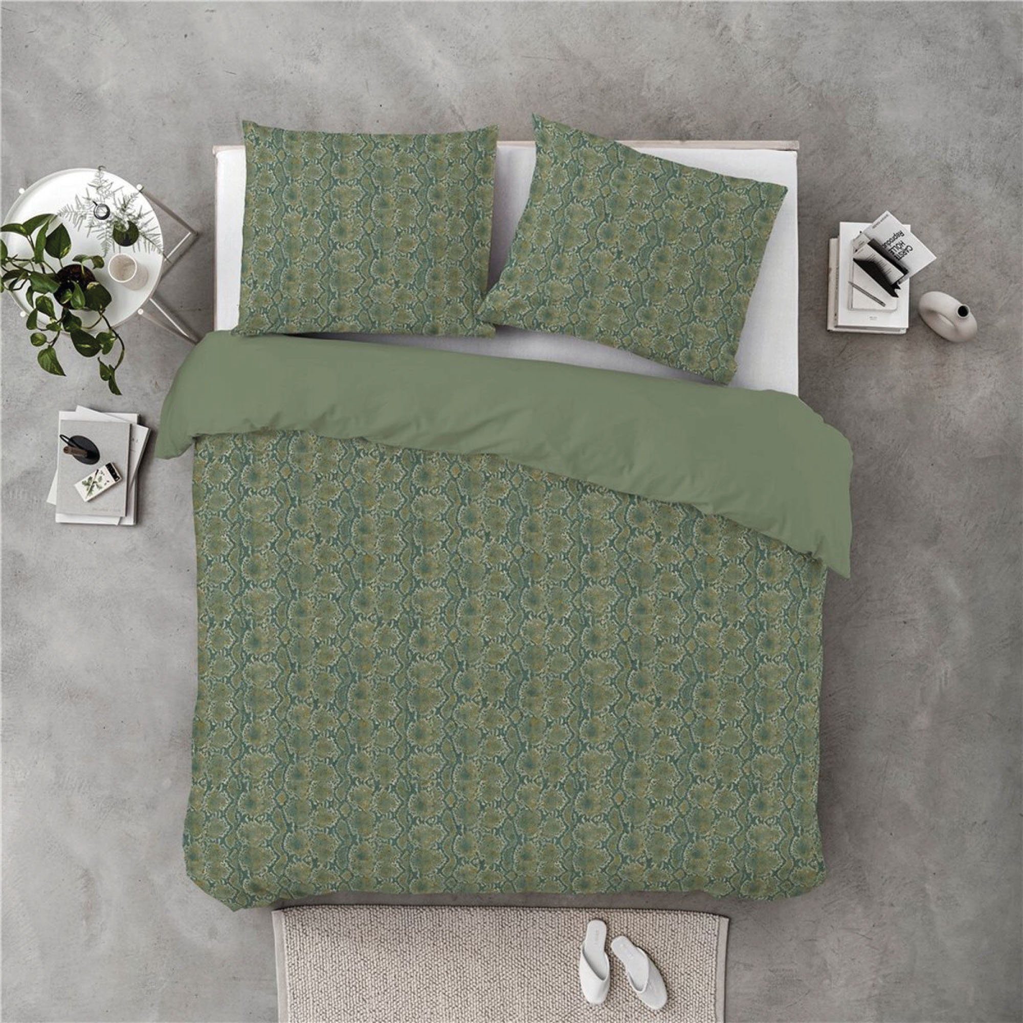 Byrklund Bettwäsche Set mit verschiedenen Motiven (Kissen 80x80cm, Bett 155x220cm), 100% Baumwolle, mit Qualitäts Reißverschluss, maschinenwaschbar, trocknergeeignet