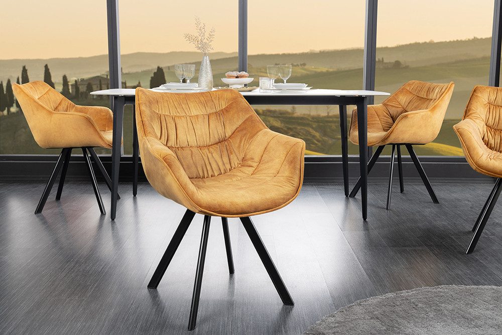riess-ambiente Polsterstuhl THE DUTCH COMFORT senfgelb günstig online kaufen