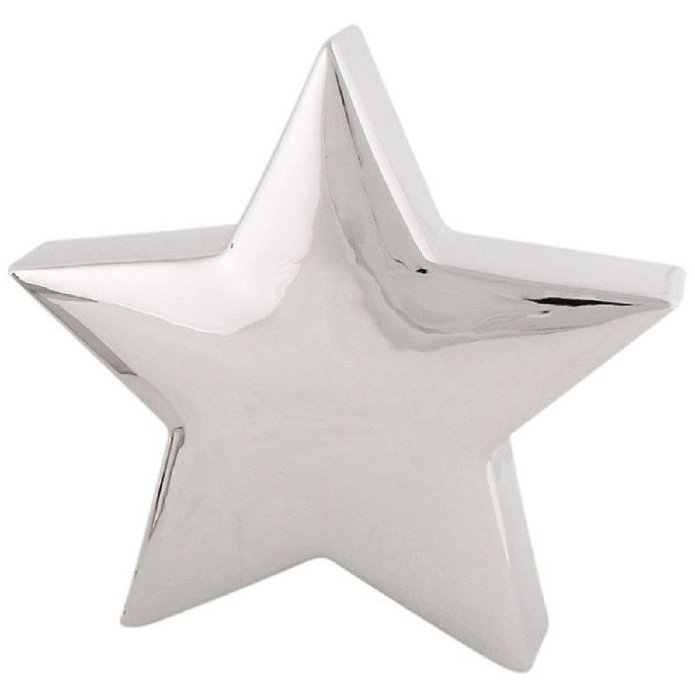 EXNER Dekoobjekt Exner Stern ArgenT, silber, Keramik, 25x10x25 cm, 216323