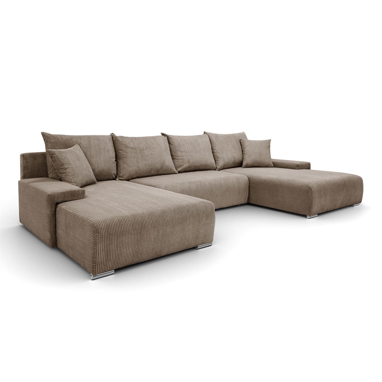 Lookway Wohnlandschaft LAVIO U – großes Ecksofa in U-Form, modernes Design, 348x188x93 cm