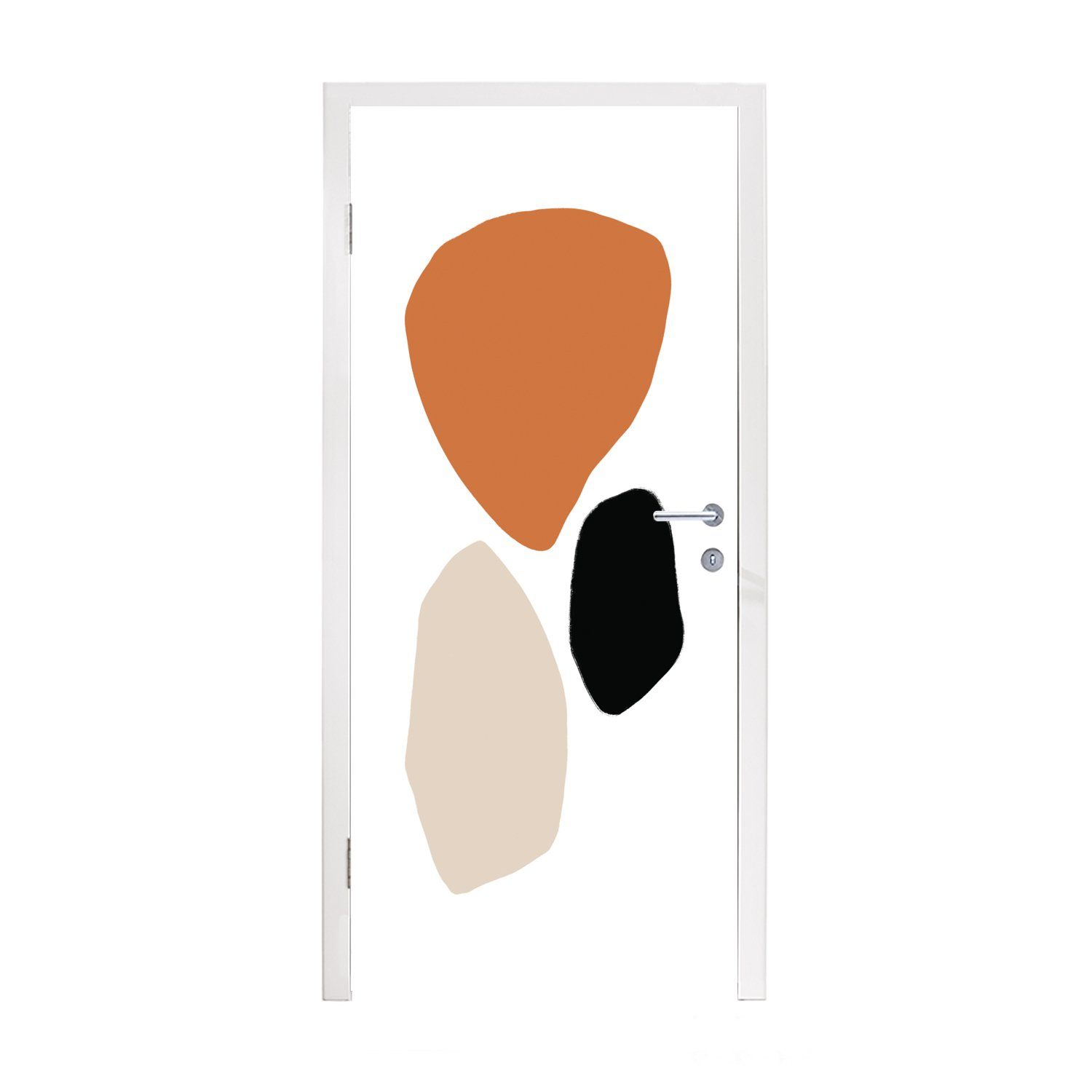 MuchoWow Türtapete Abstrakt - Minimalismus - Design, Matt, bedruckt, (1 St), Fototapete für Tür, Türaufkleber, 75x205 cm