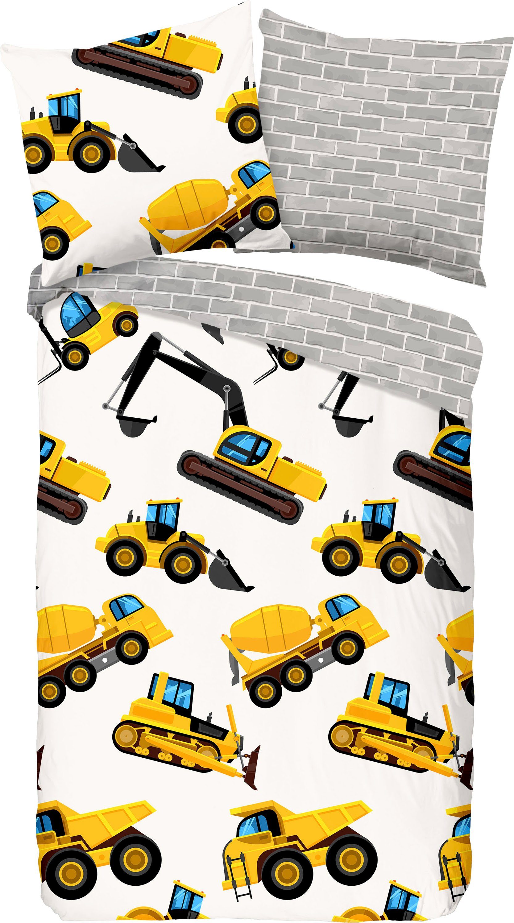 good morning Kinderbettwäsche Dig, Biber, 2 günstig online kaufen