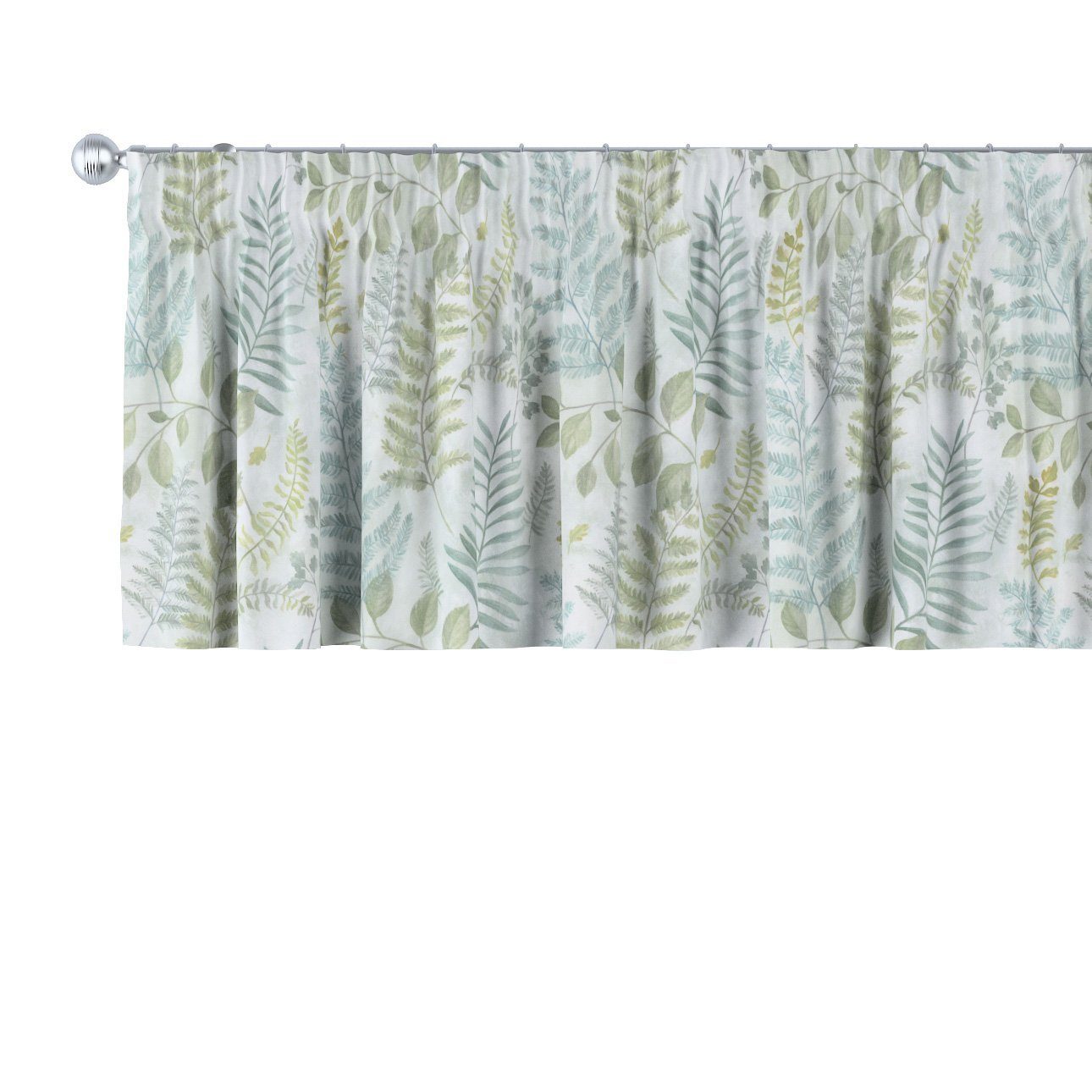 Vorhang mit Kräuselband 40 grün Tropical Island, 130 cm, x Dekoria